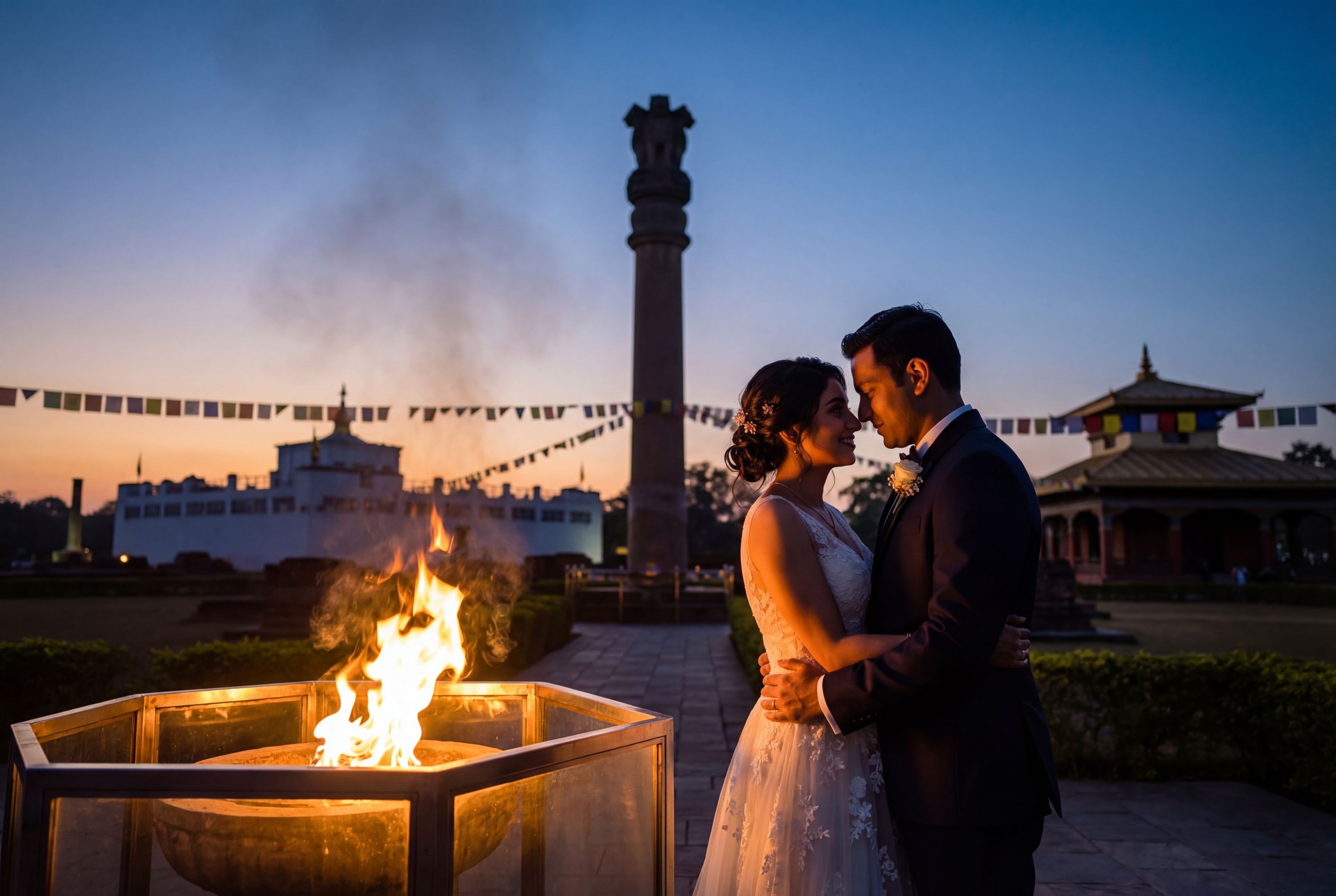 Wedding photography Lumbini - Eternal Flame