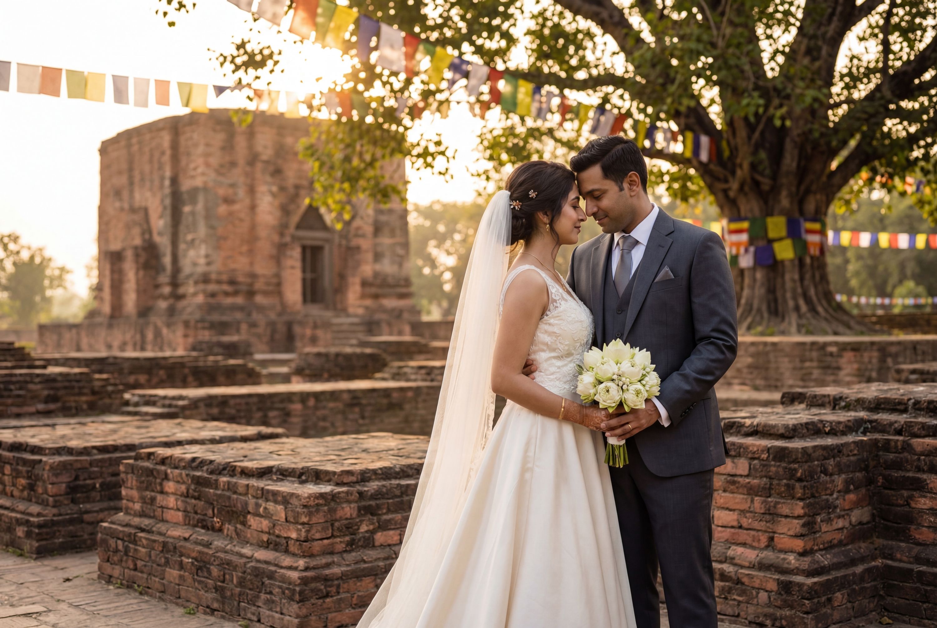 Wedding photography Lumbini - Maya Devi Temple Complex