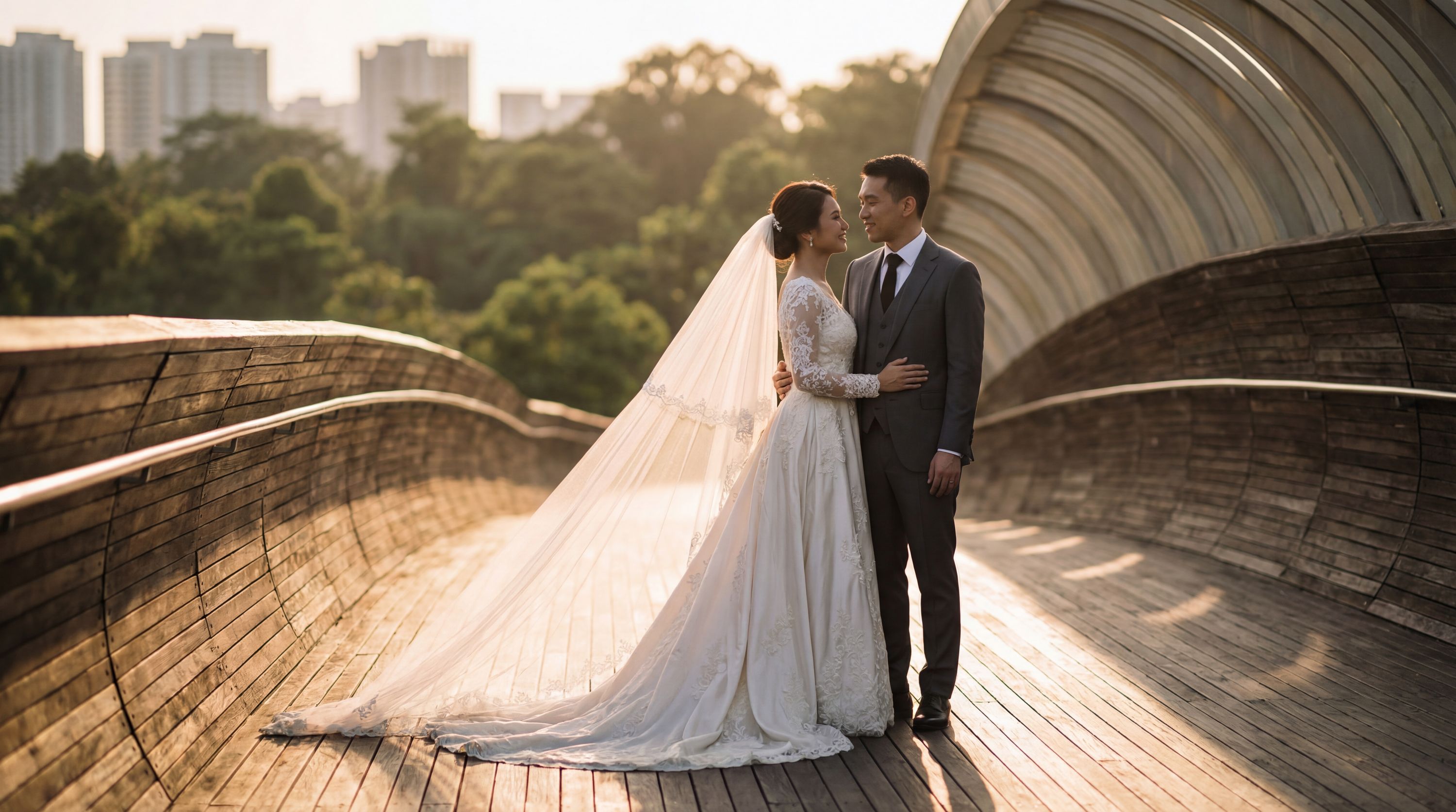 Henderson Waves Bridge wedding photography Singapore 
