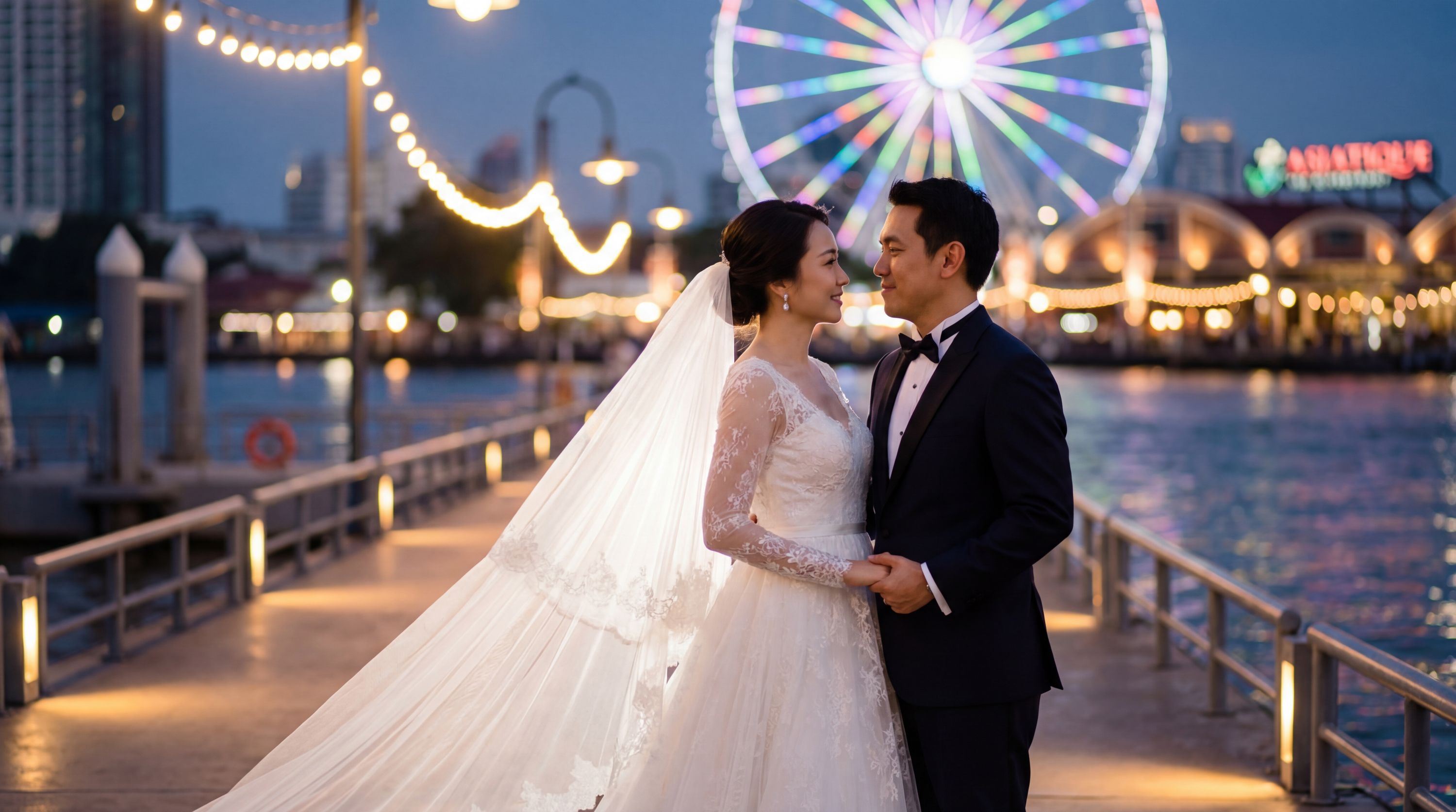 Asiatique The Riverfront wedding photography Bangkok 