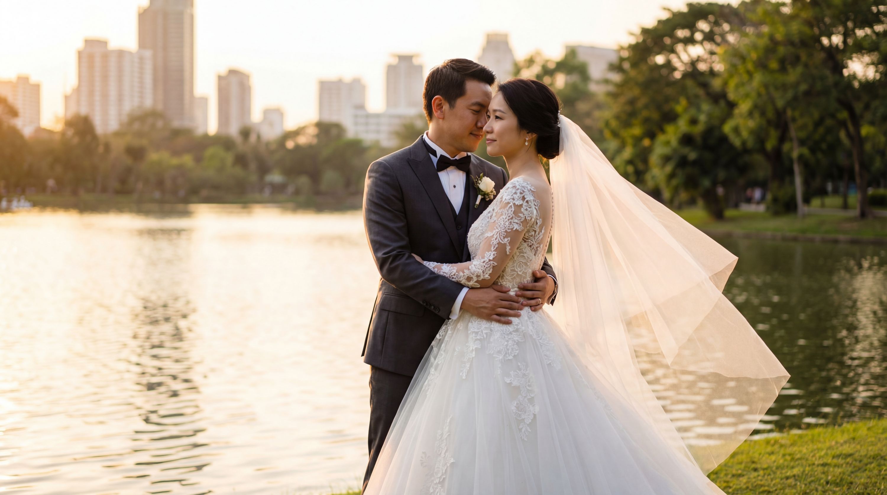 Lumpini Park wedding photography Bangkok 
