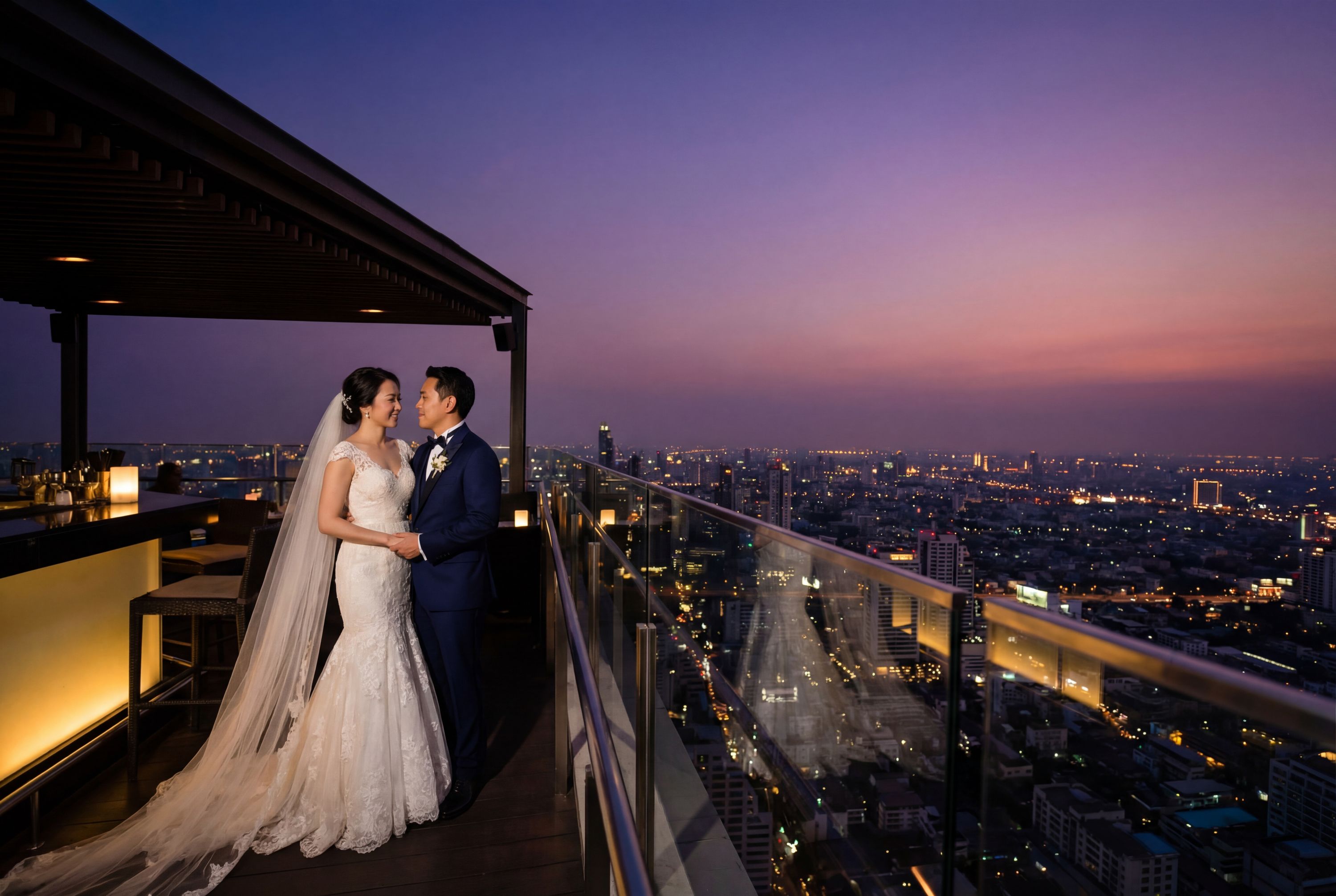 Vertigo & Moon Bar (Banyan Tree Bangkok) wedding photography Bangkok 