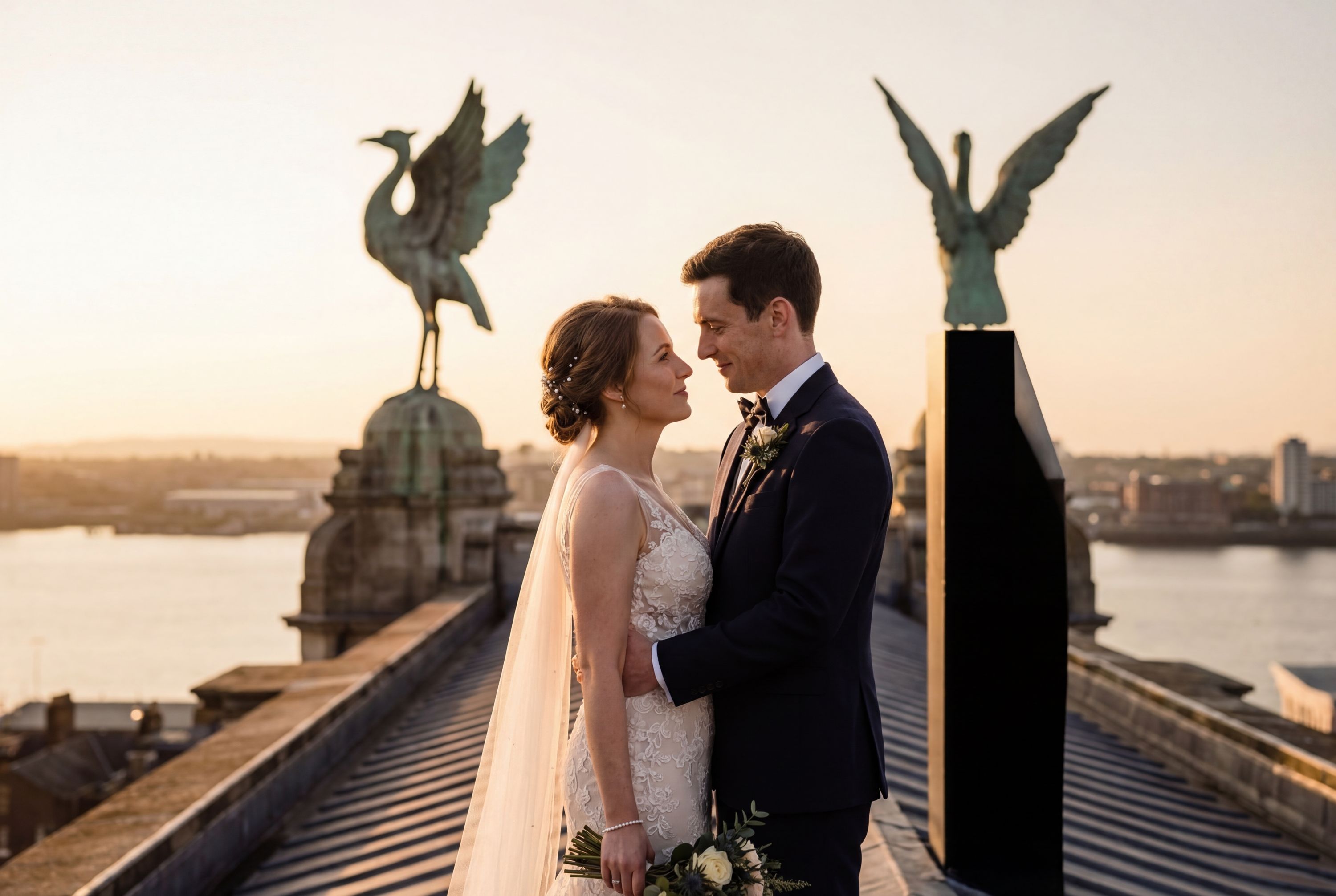 Wedding photography Liverpool - Royal Liver Building 360