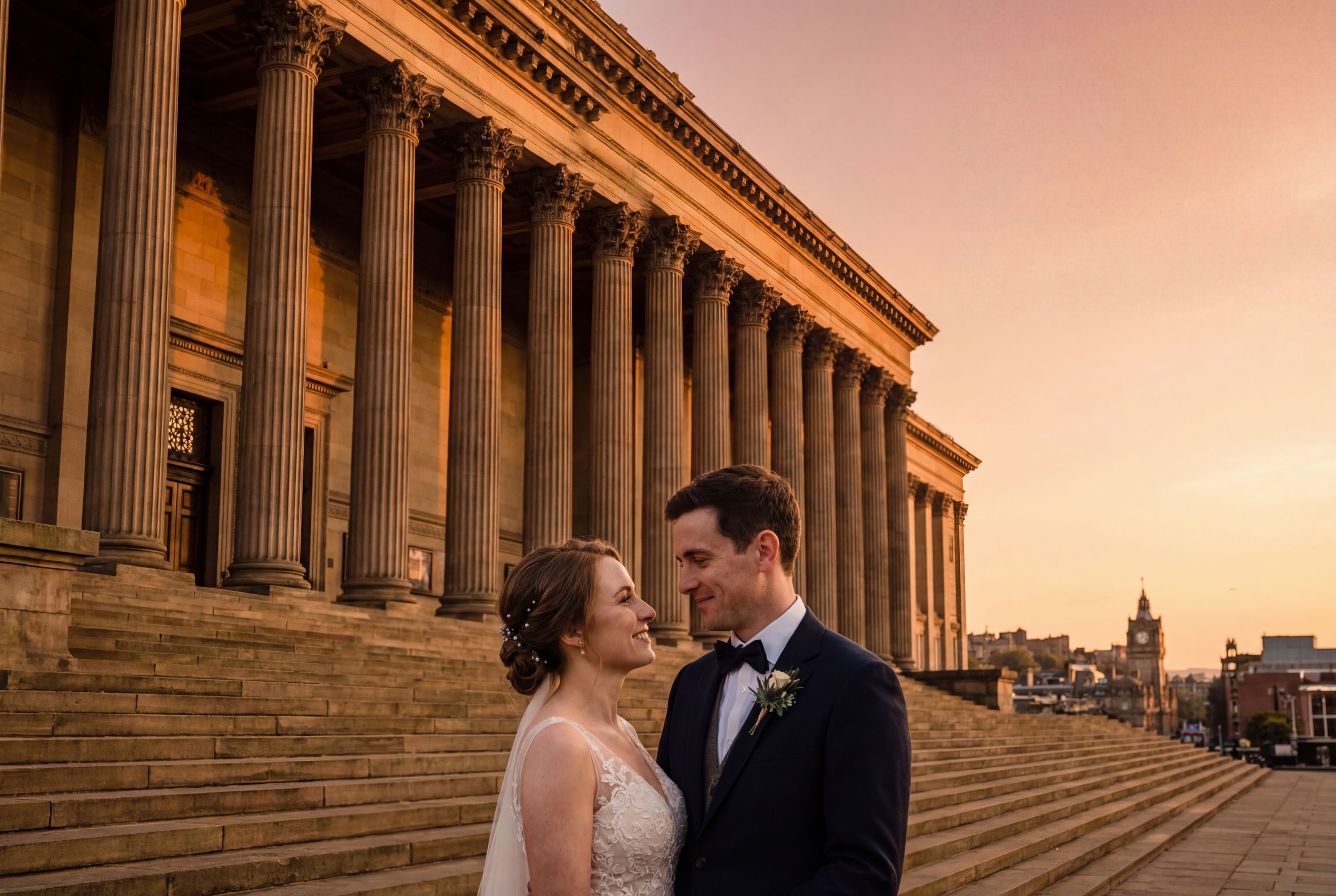 Wedding photography Liverpool - St George's Hall