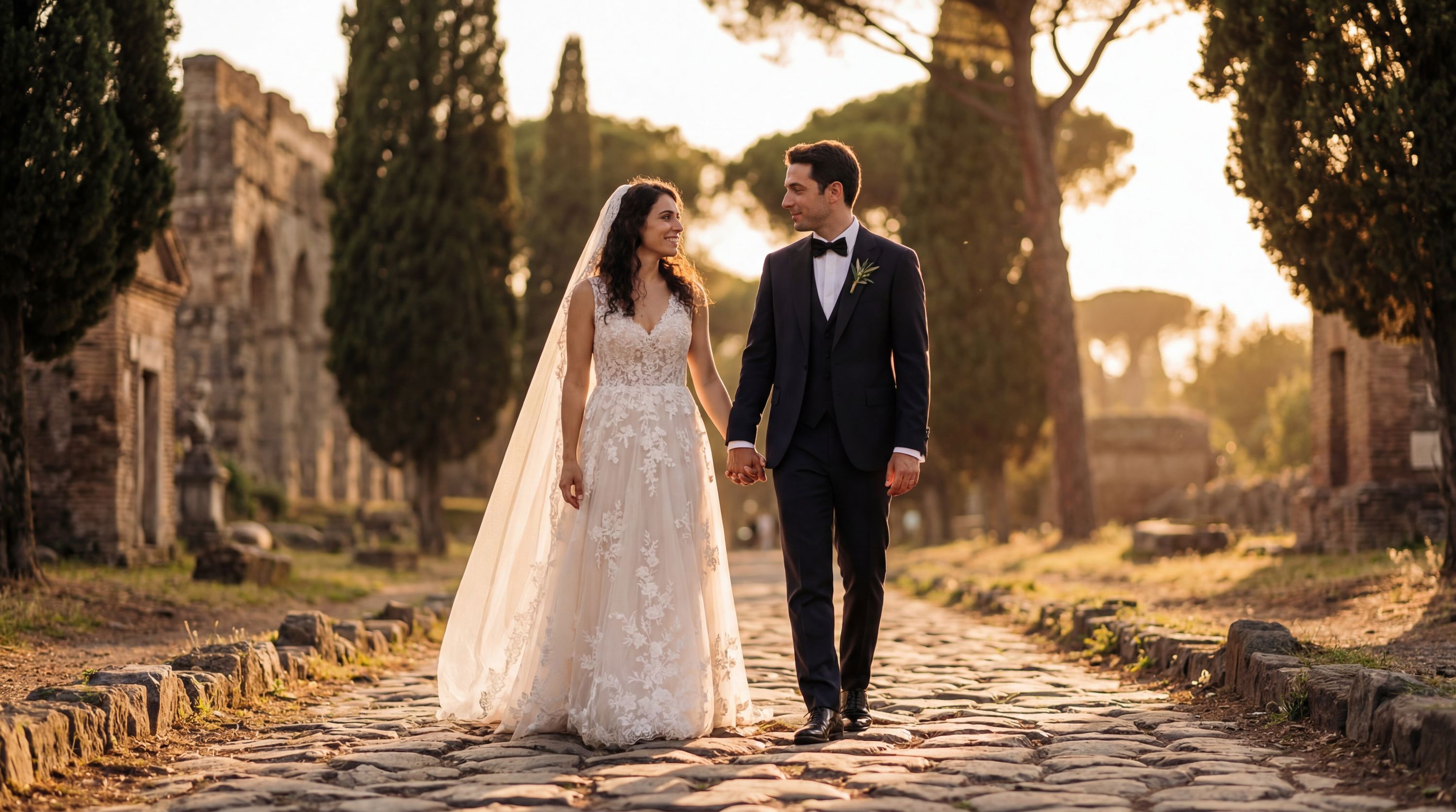 Appian Way (Via Appia Antica) wedding photography Rome 