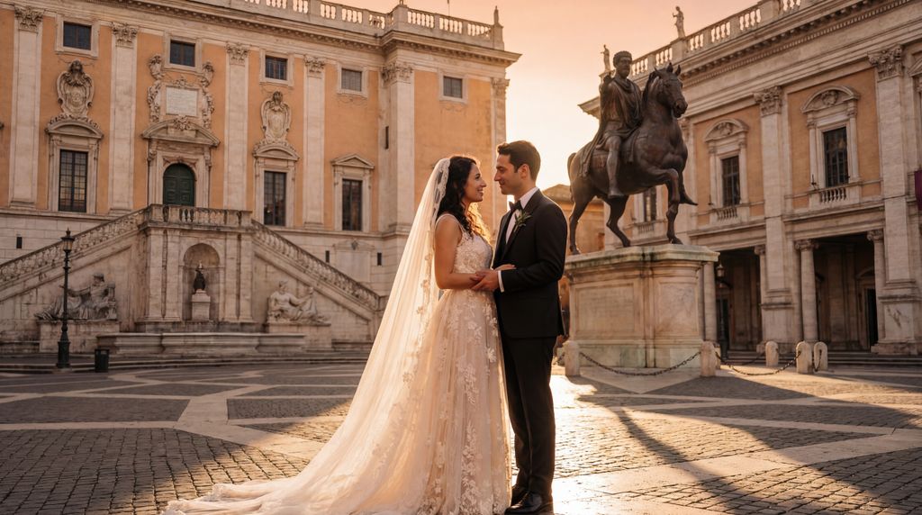Capitoline Hill (Piazza del Campidoglio) wedding photography, Rome, Capitoline Hill (Piazza del Campidoglio) wedding photography, Rome,