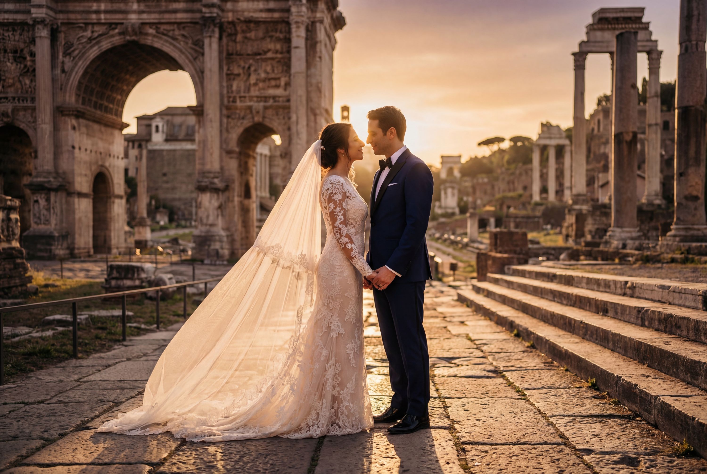 Roman Forum wedding photography Rome 