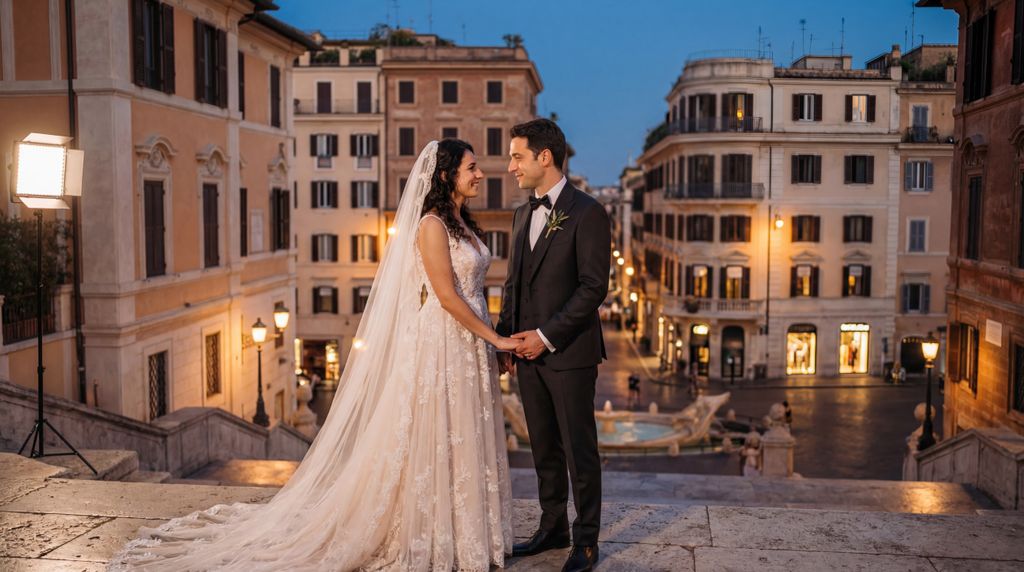 Spanish Steps (Piazza di Spagna) wedding photography, Rome, Spanish Steps (Piazza di Spagna) wedding photography, Rome,