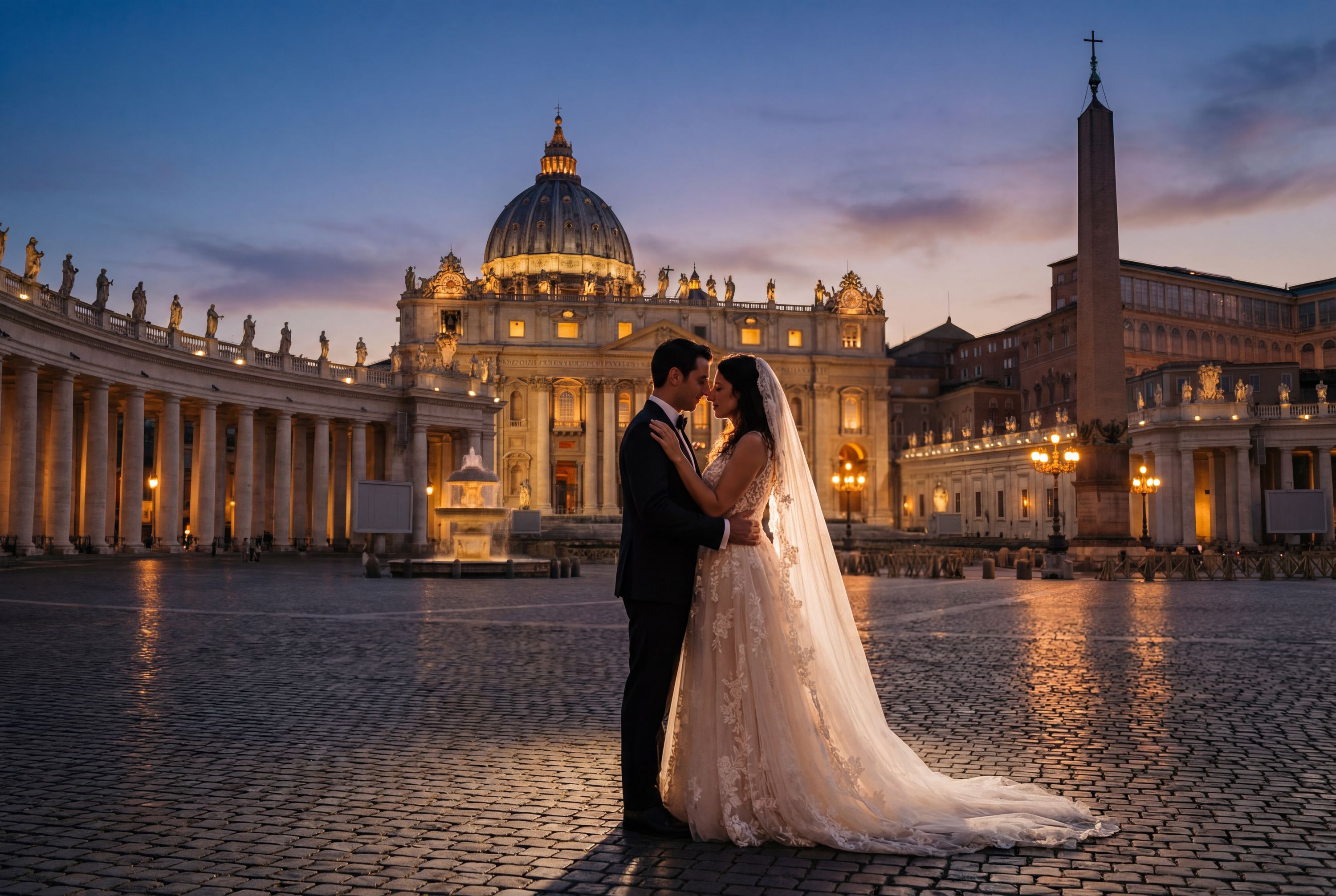 St. Peter's Square (Vatican City) wedding photography Rome 