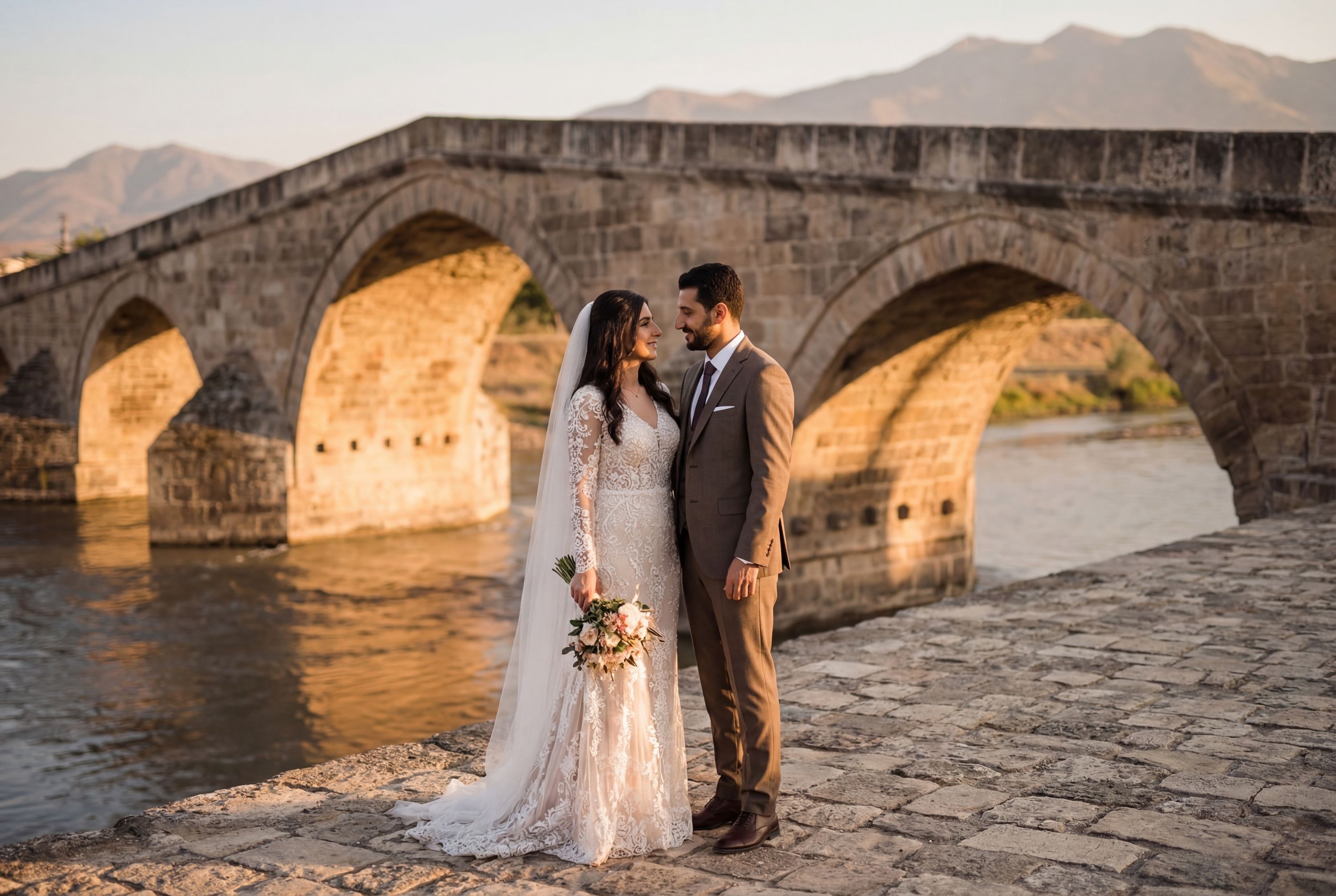 Harmandöven Historical Bridge wedding photography Iğdır 