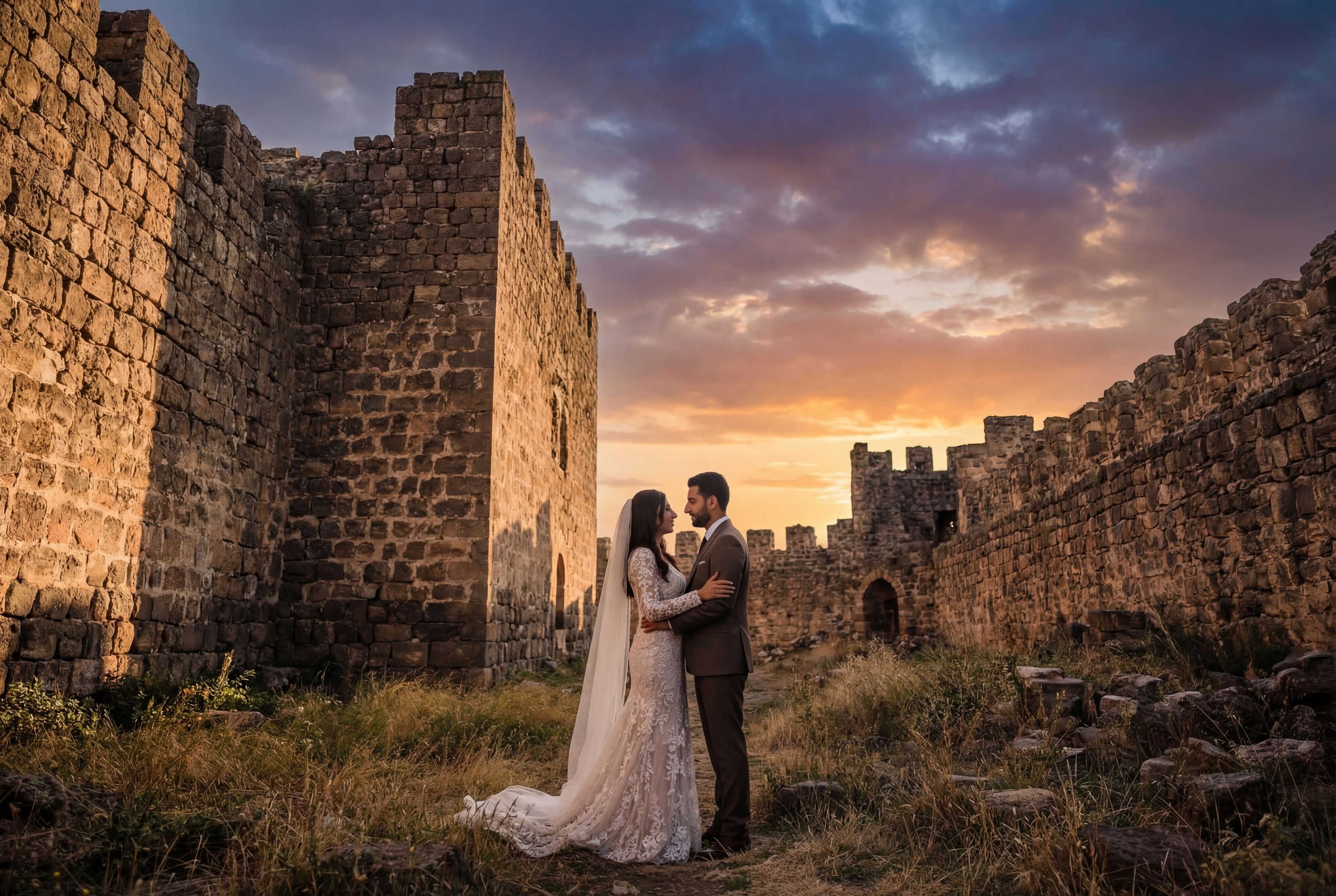 Karakale (Black Castle) Ruins wedding photography Iğdır 