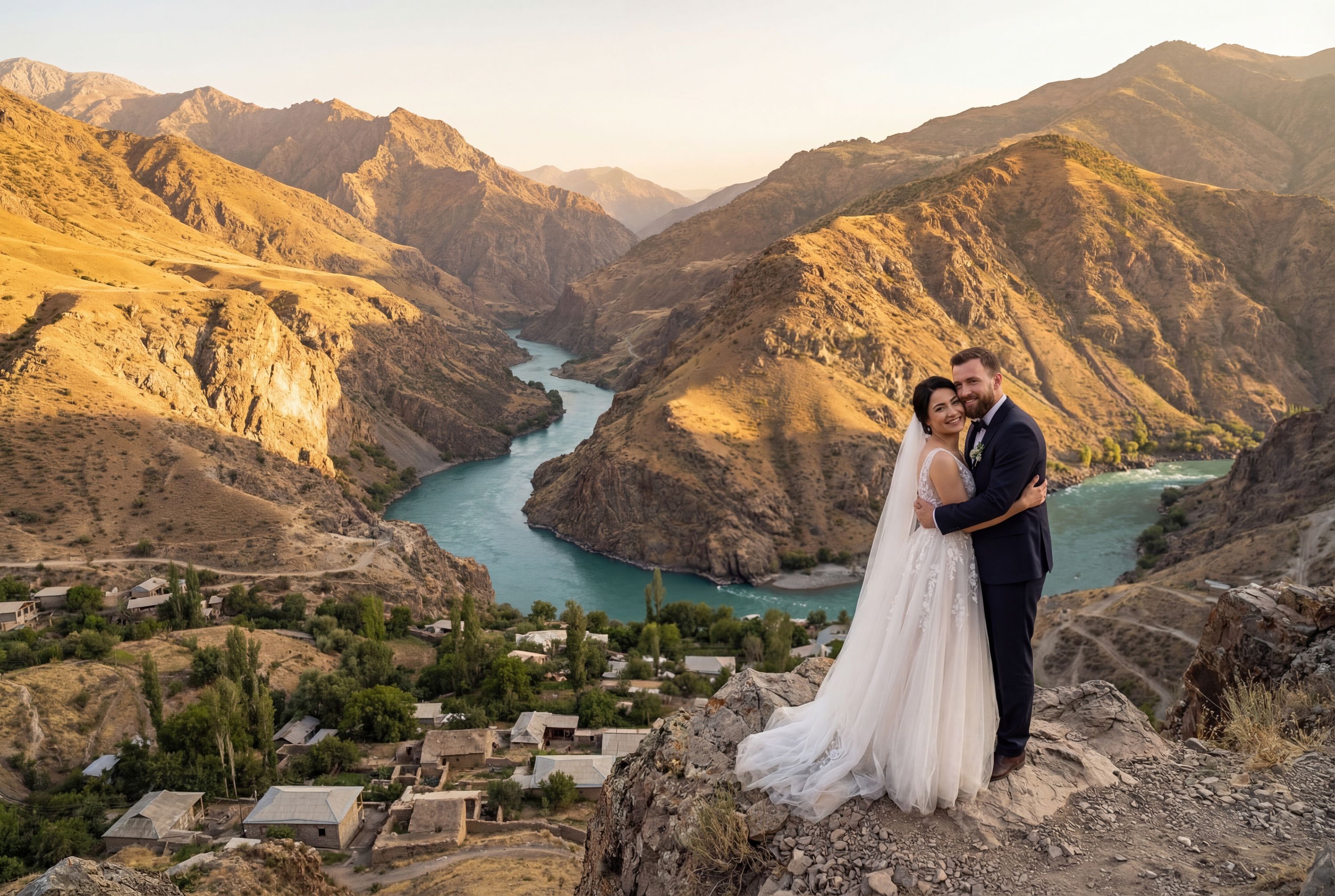 Wedding photography Kulob - Vakhsh River Valley Scenic Points