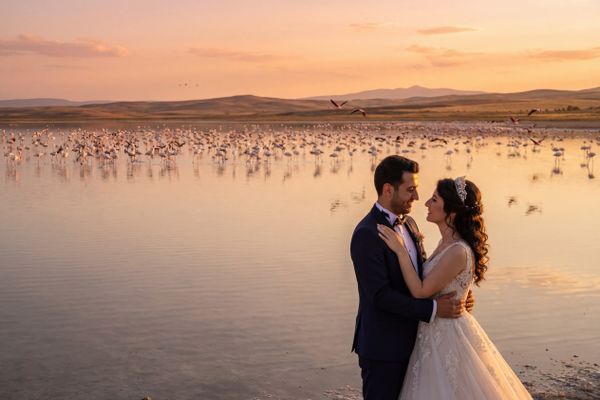 Seyfe Lake Bird Sanctuary wedding photography Seyfe Lake Bird Sanctuary wedding photography Kırşehir