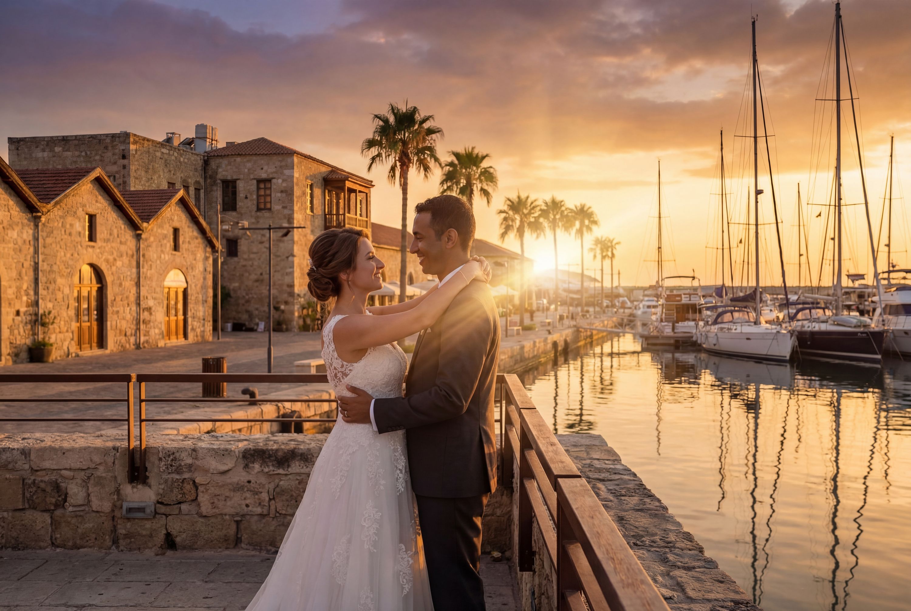 Wedding photography Limassol - Limassol Old Port