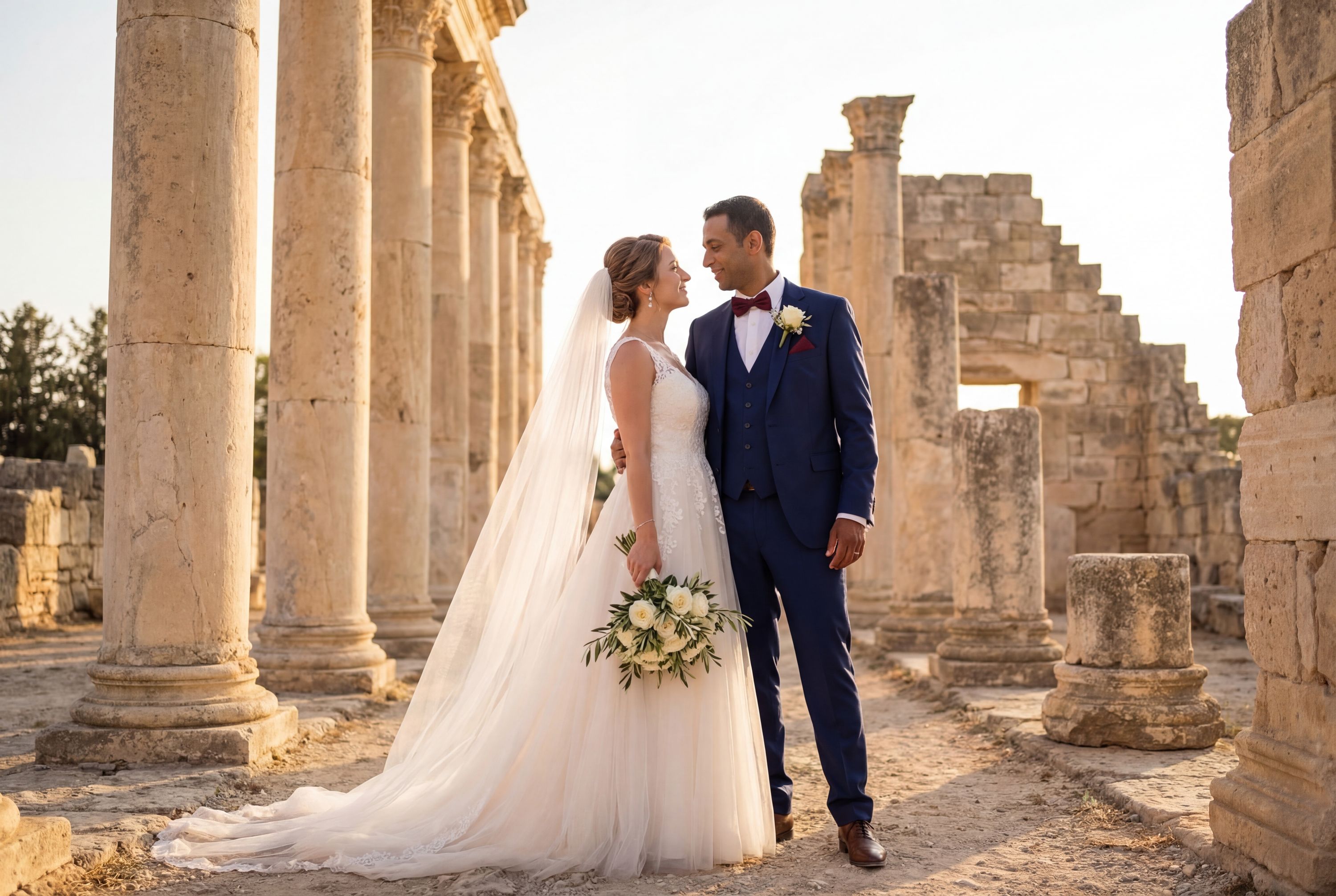 Wedding photography Limassol - Sanctuary of Apollo Hylates