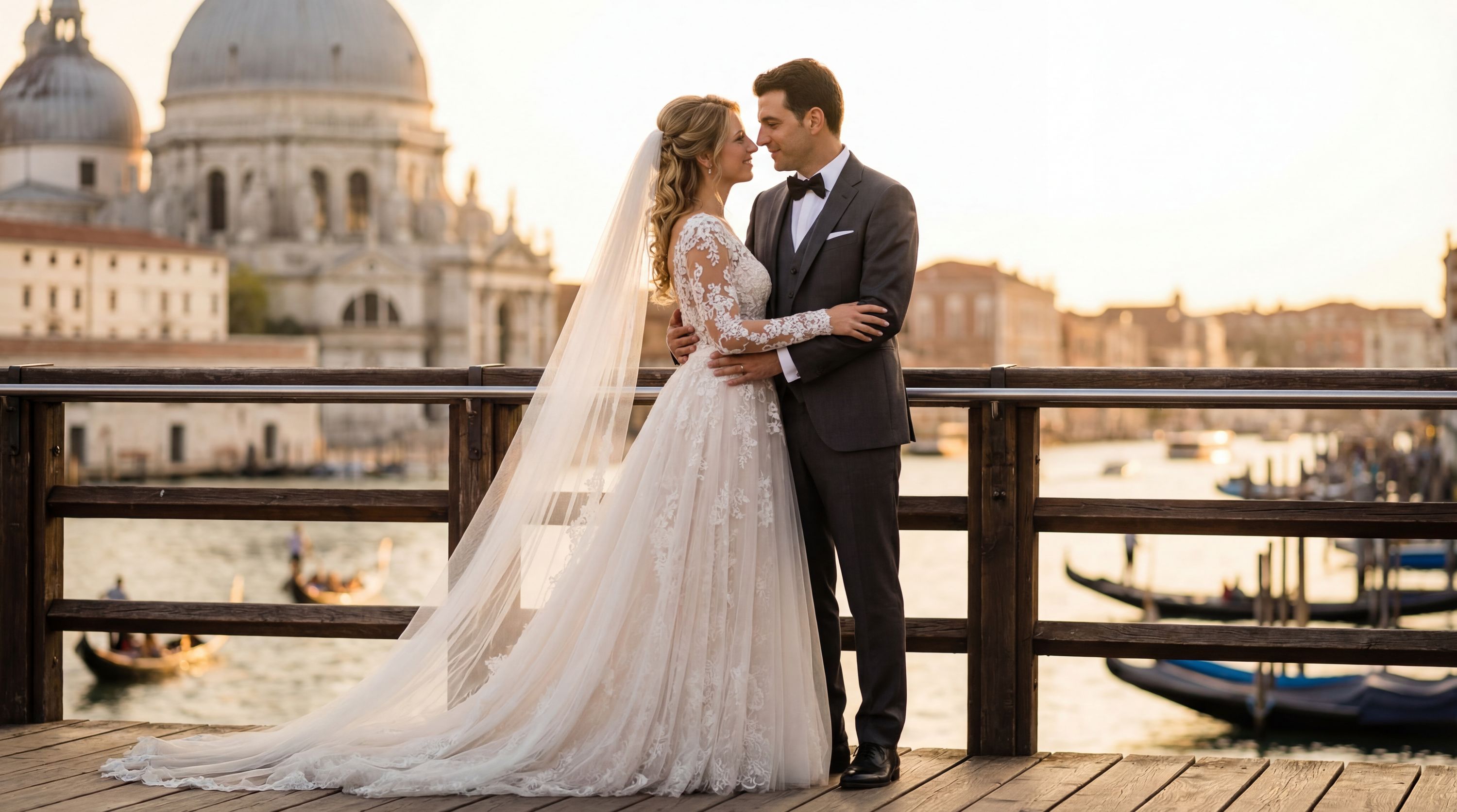 Accademia Bridge (Ponte dell'Accademia) wedding photography Venice 