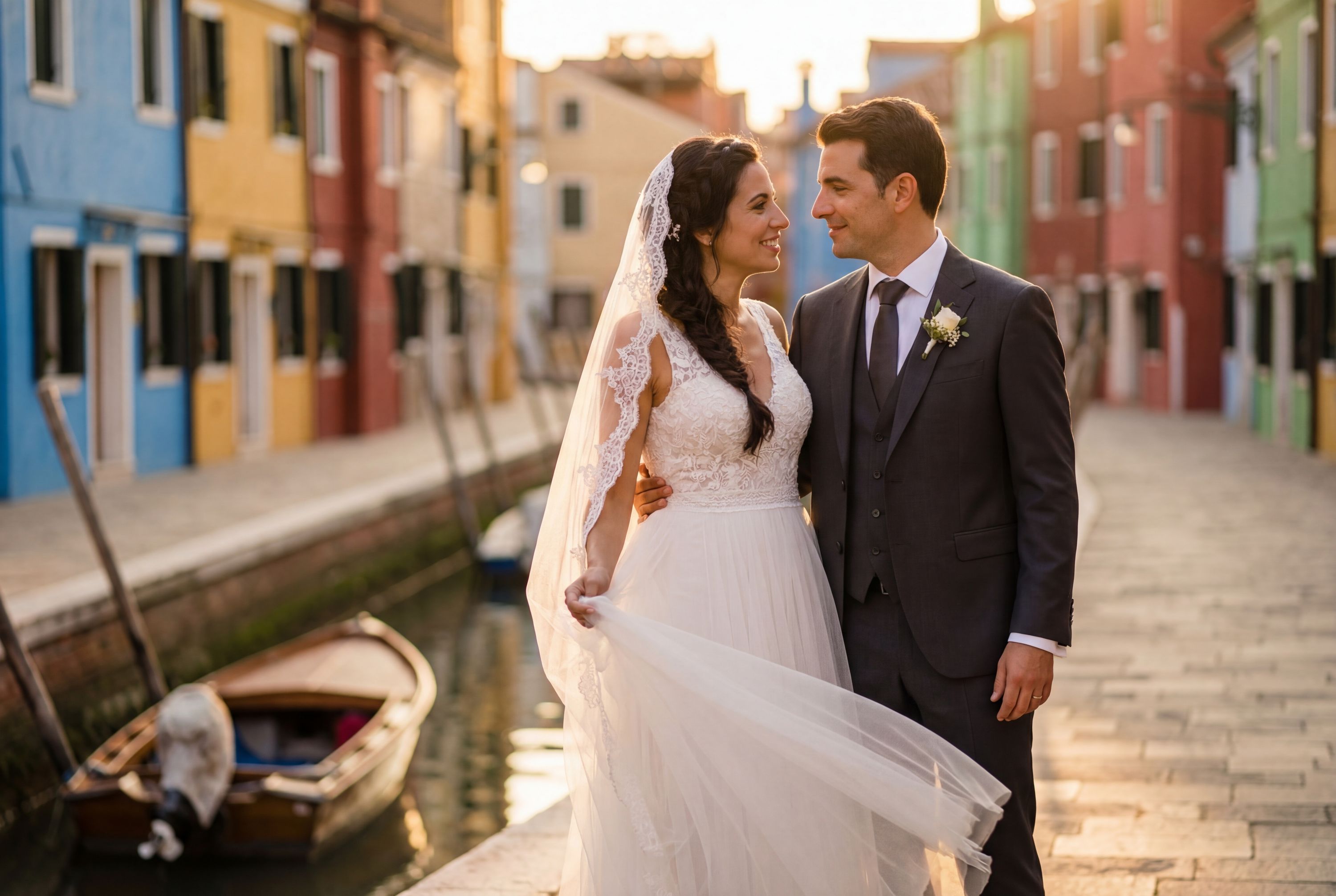 Burano Island wedding photography Venice 