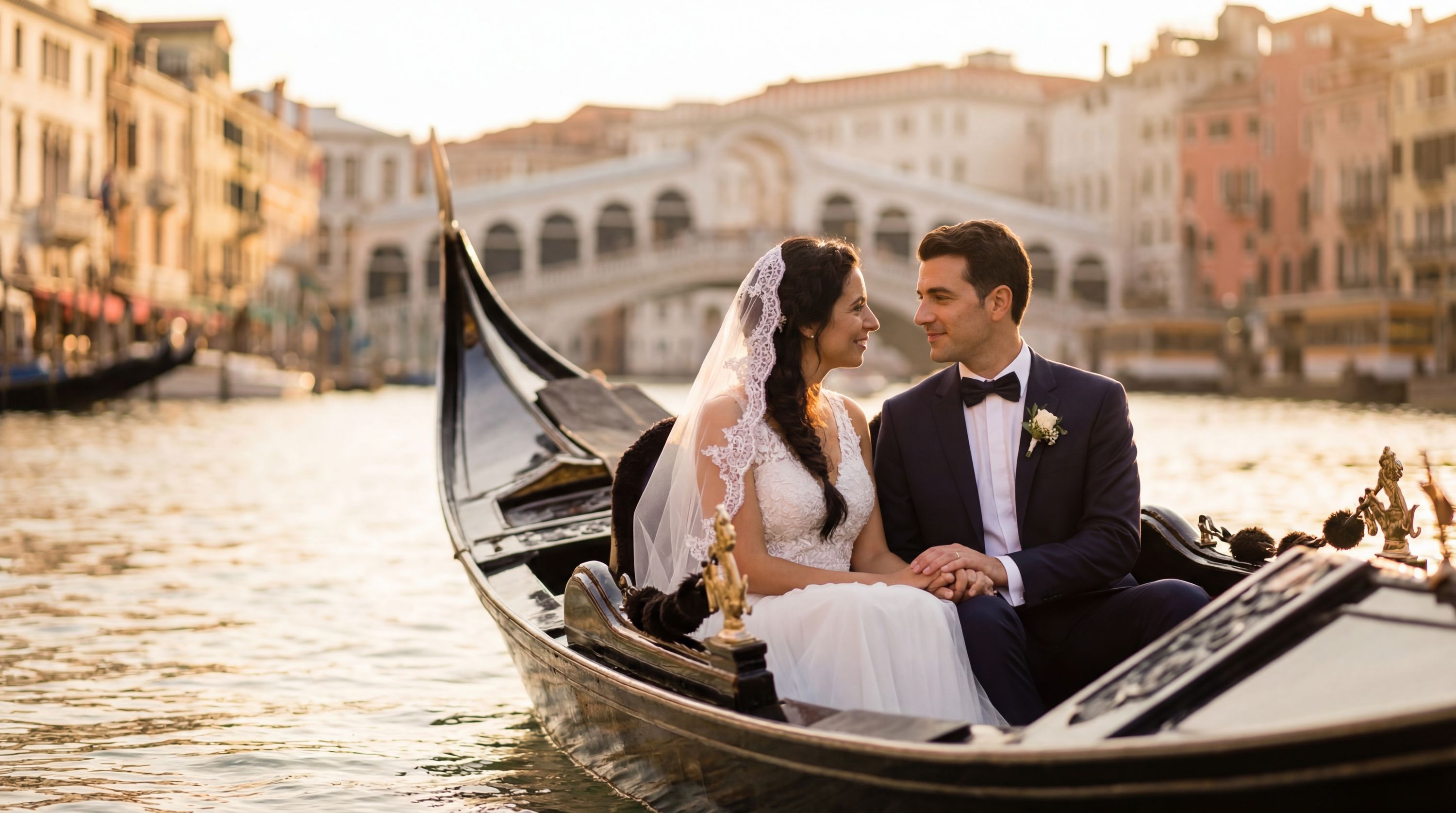Grand Canal (Gondola Ride) wedding photography Venice 