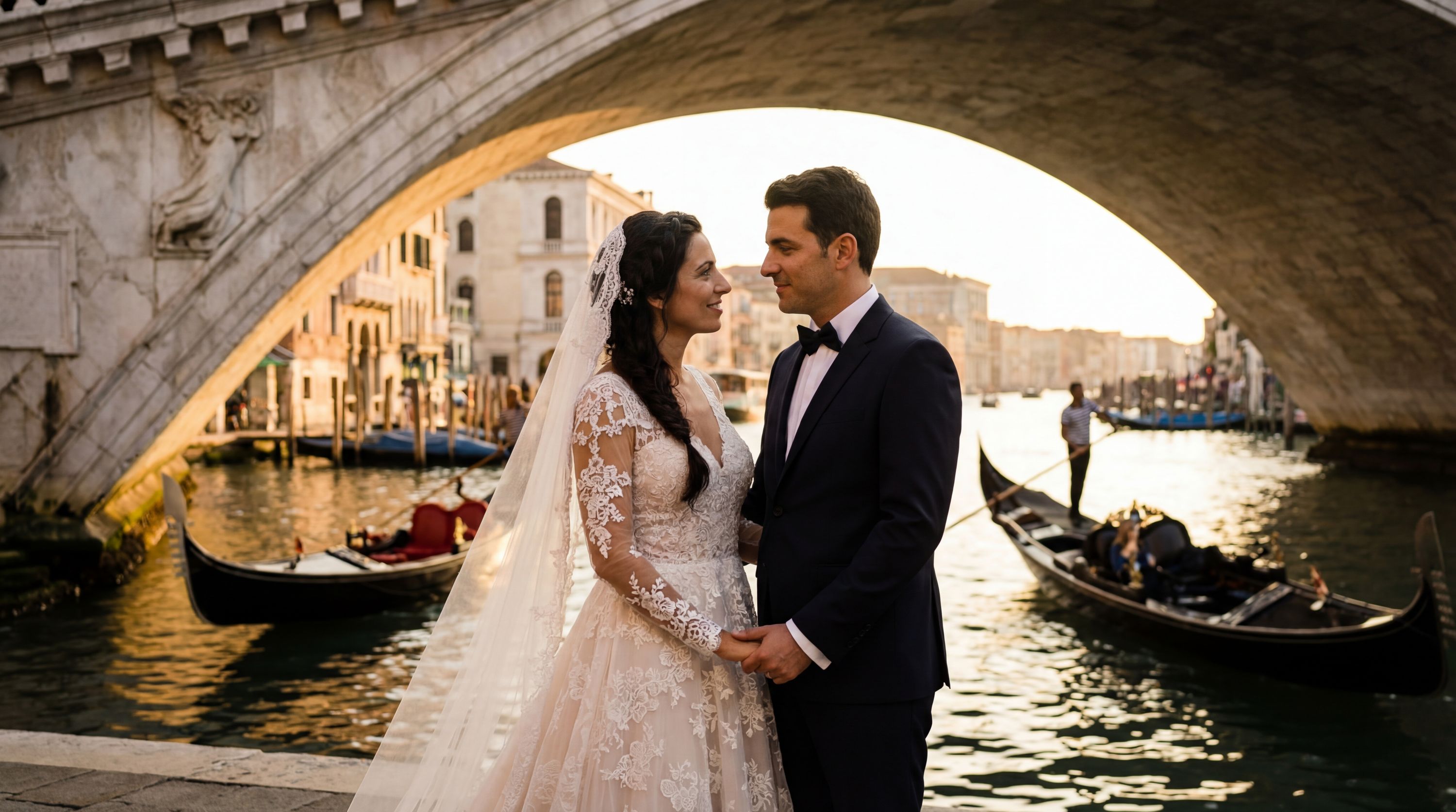 Rialto Bridge (Ponte di Rialto) wedding photography Venice 