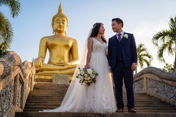 Wedding photography Koh Samui - Big Buddha (Wat Phra Yai)