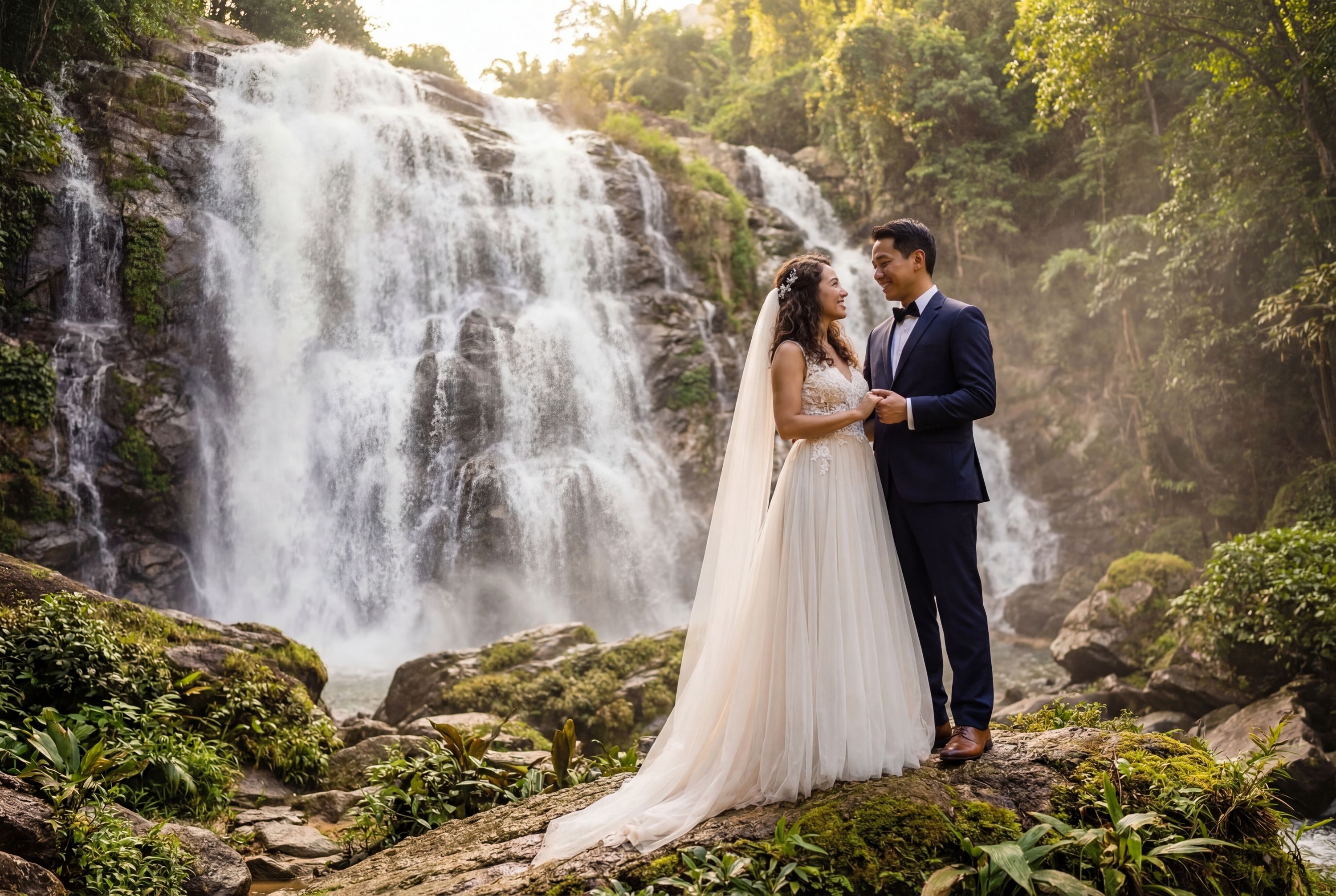 Wedding photography Koh Samui - Na Muang Waterfalls