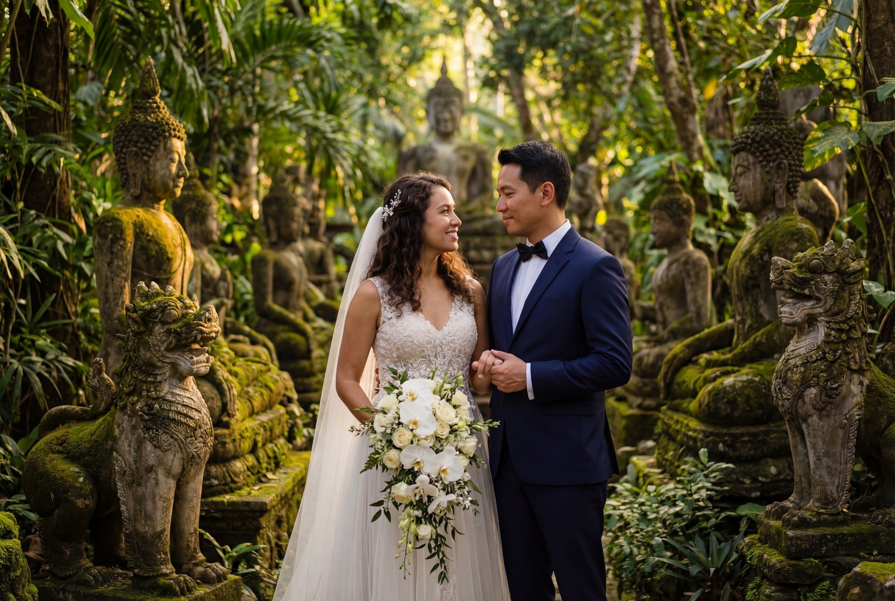 Wedding photography Koh Samui - Secret Buddha Garden (Magic Garden)