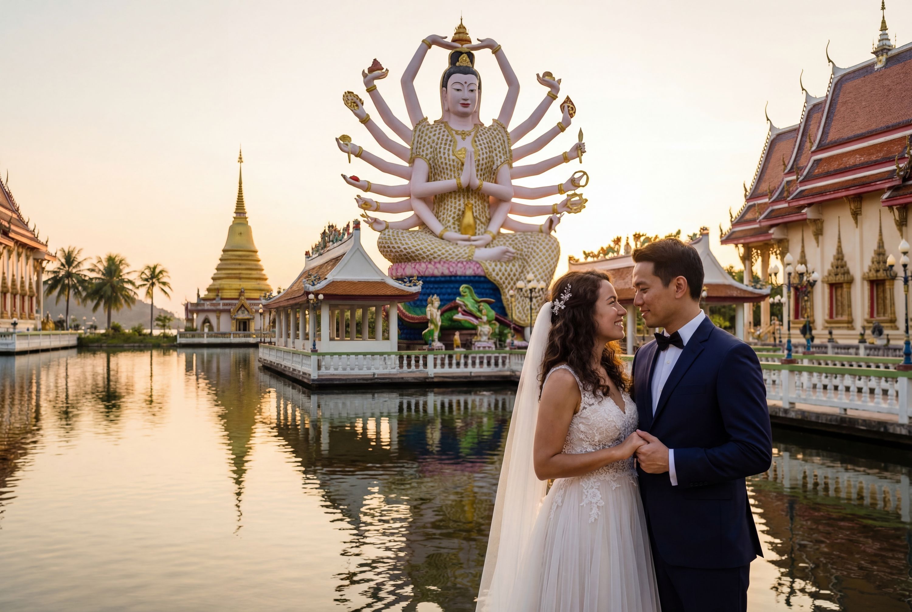 Wedding photography Koh Samui - Wat Plai Laem