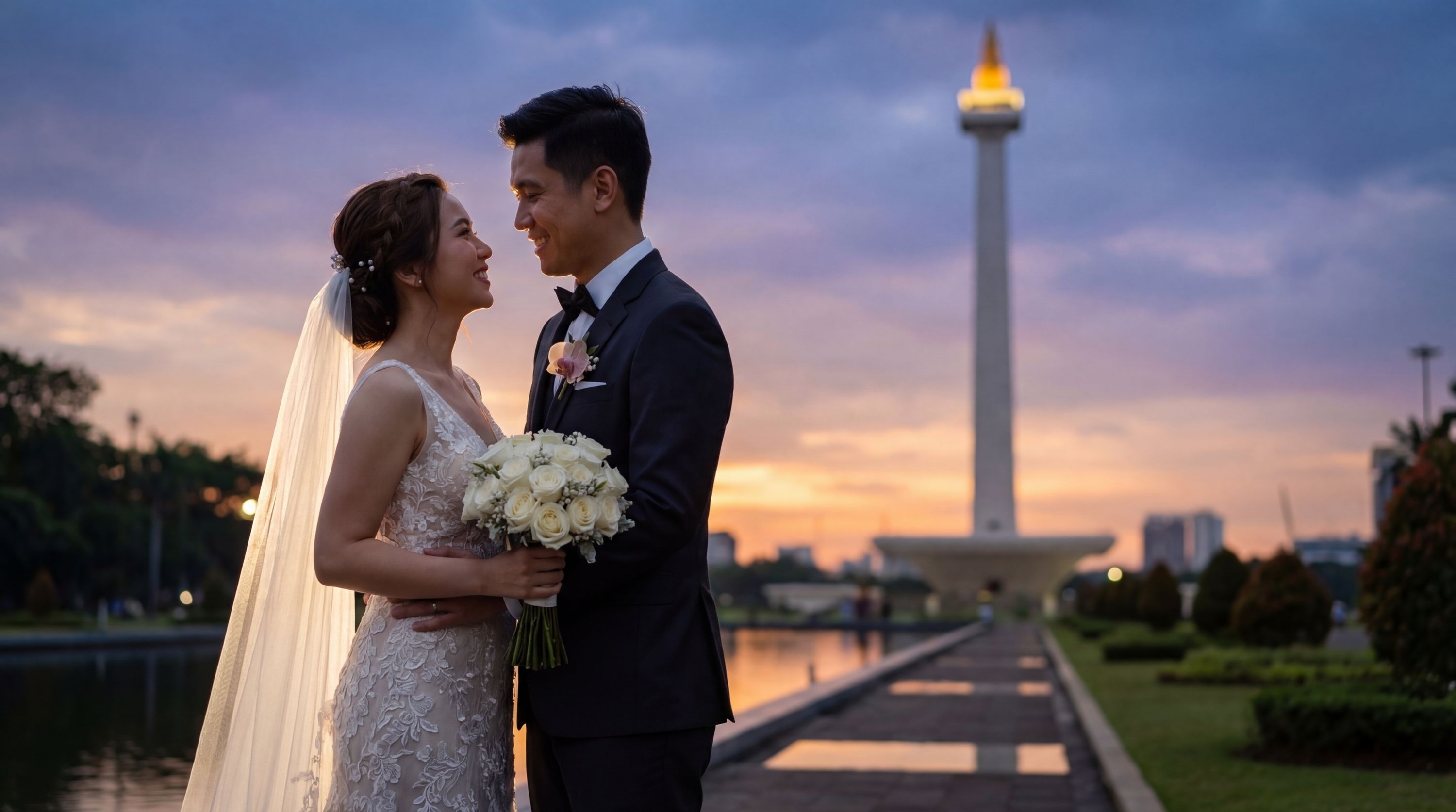 Wedding photography Jakarta - National Monument (Monas)
