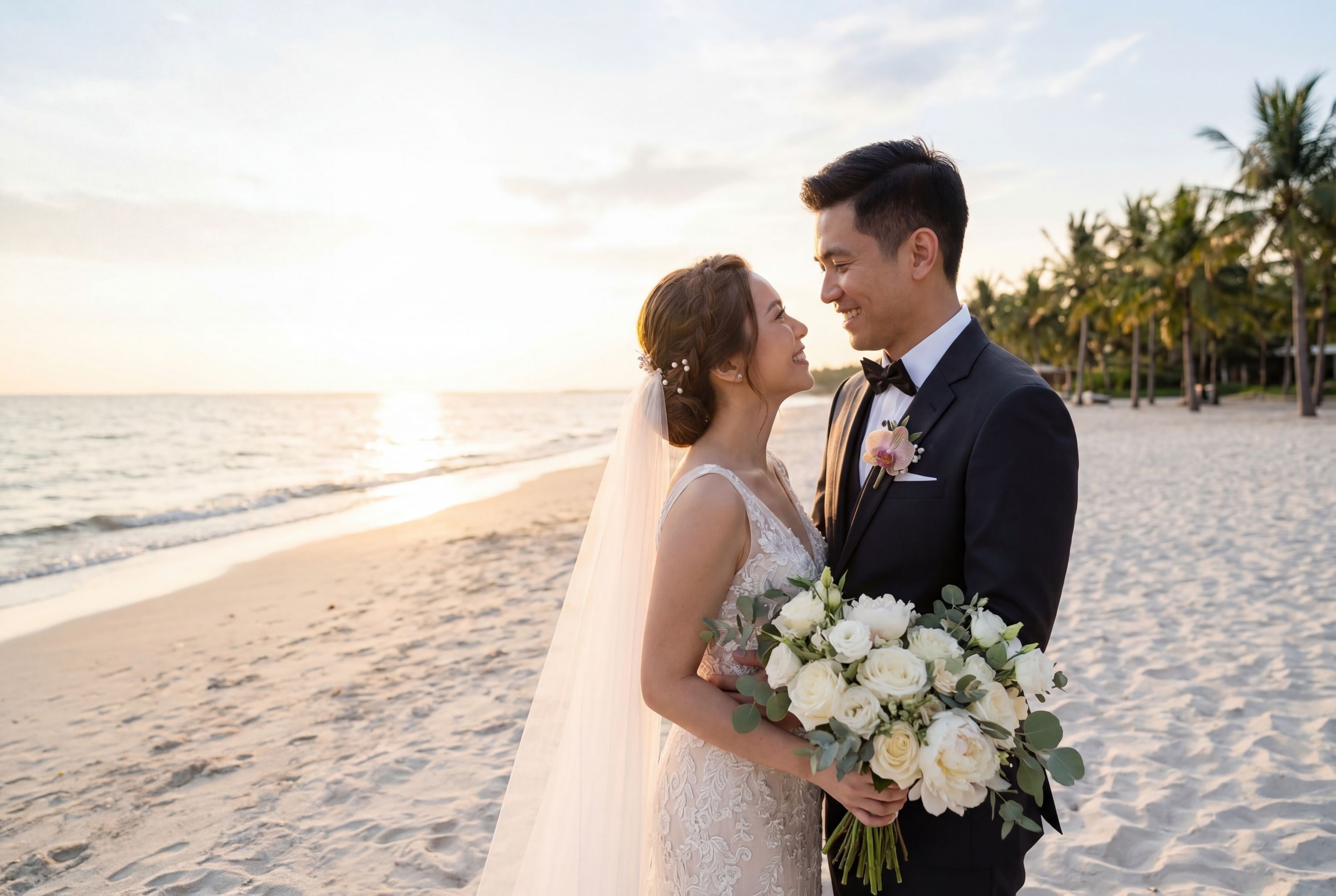 Wedding photography Jakarta - Pantai Pasir Putih PIK 2 (White Sand Beach PIK 2)