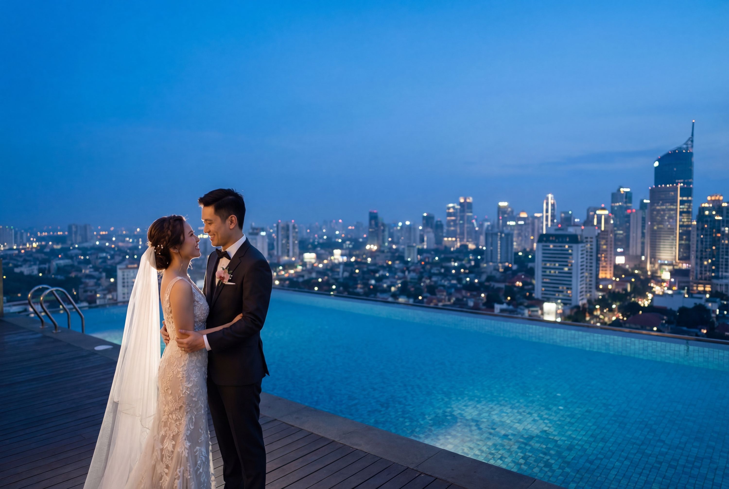 Wedding photography Jakarta - Skye Bar & Restaurant