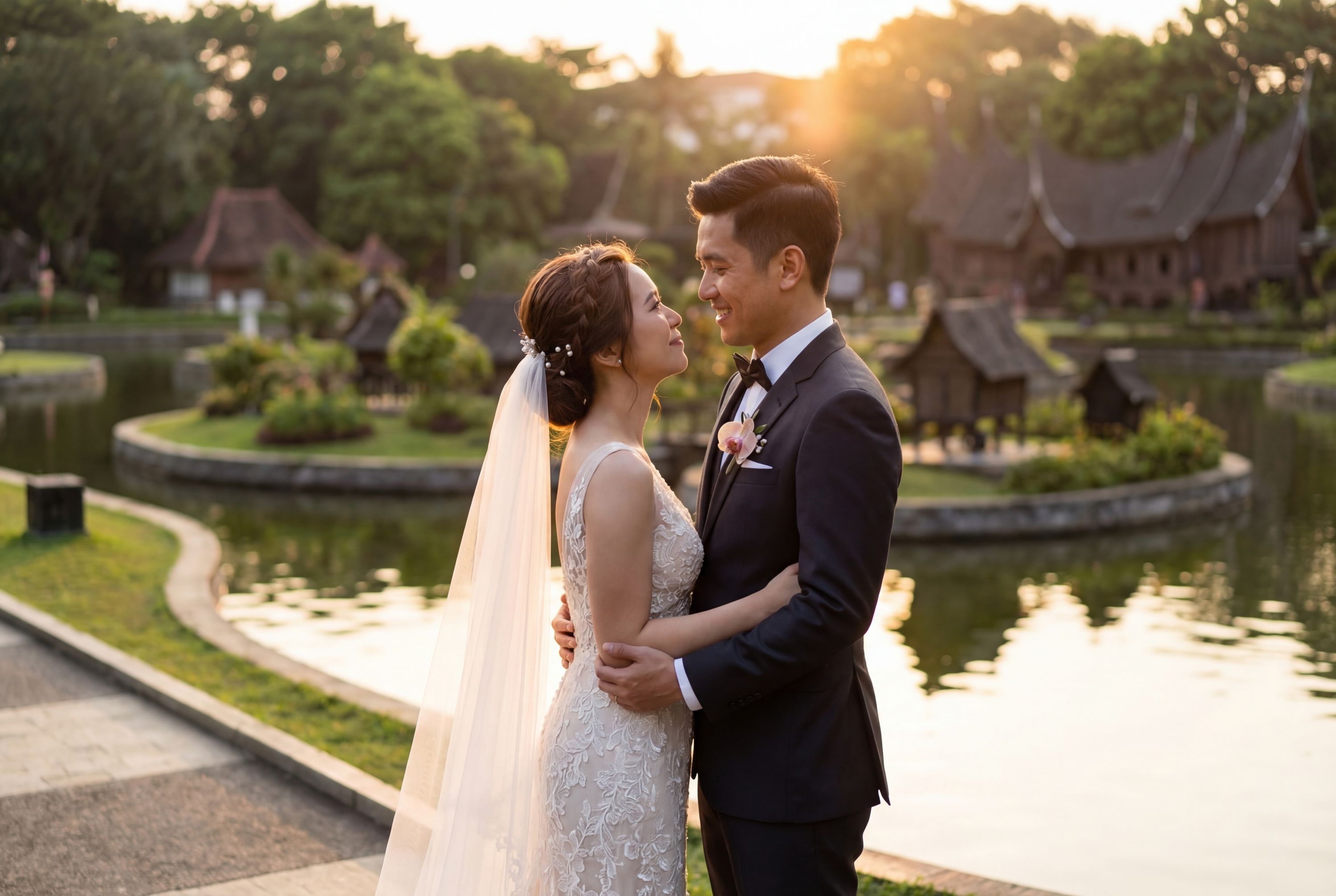 Wedding photography Jakarta - Taman Mini Indonesia Indah (TMII)