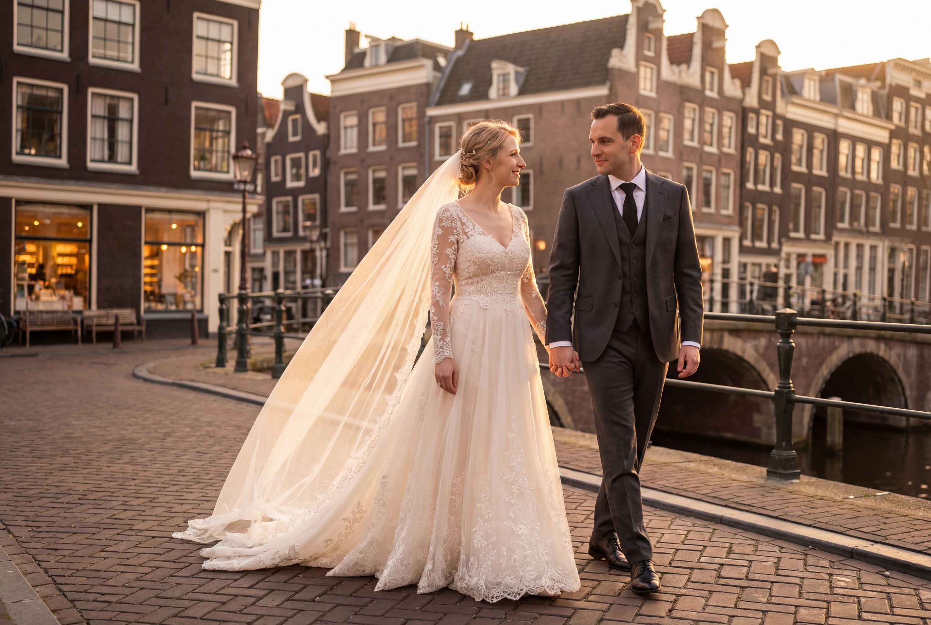 De Negen Straatjes (The Nine Streets) wedding photography Amsterdam Netherlands