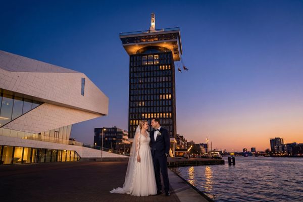 EYE Filmmuseum & A'DAM Lookout wedding photography EYE Filmmuseum & A'DAM Lookout wedding photography Amsterdam Netherlands