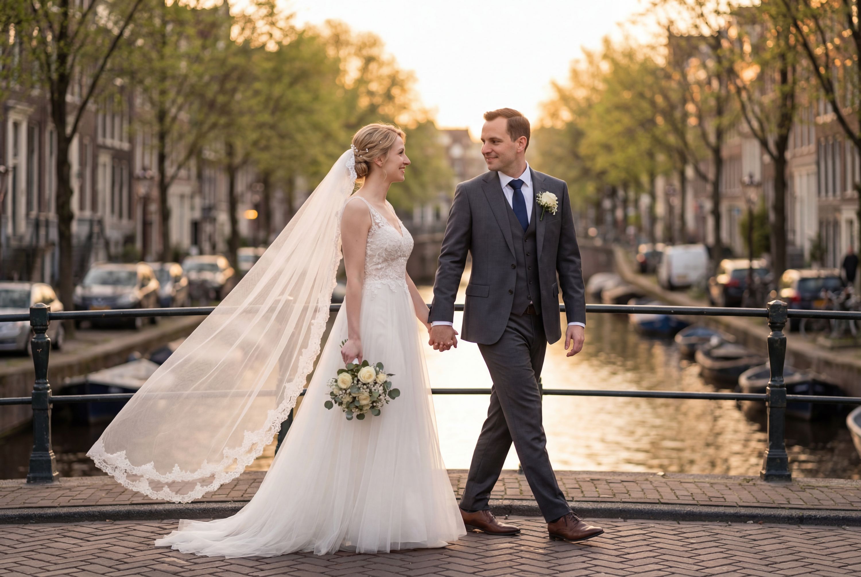Jordaan District wedding photography Amsterdam Netherlands