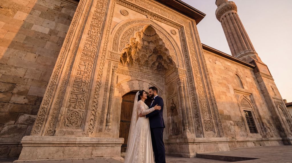 İnce Minareli Medrese wedding photography, Konya, İnce Minareli Medrese wedding photography, Konya,