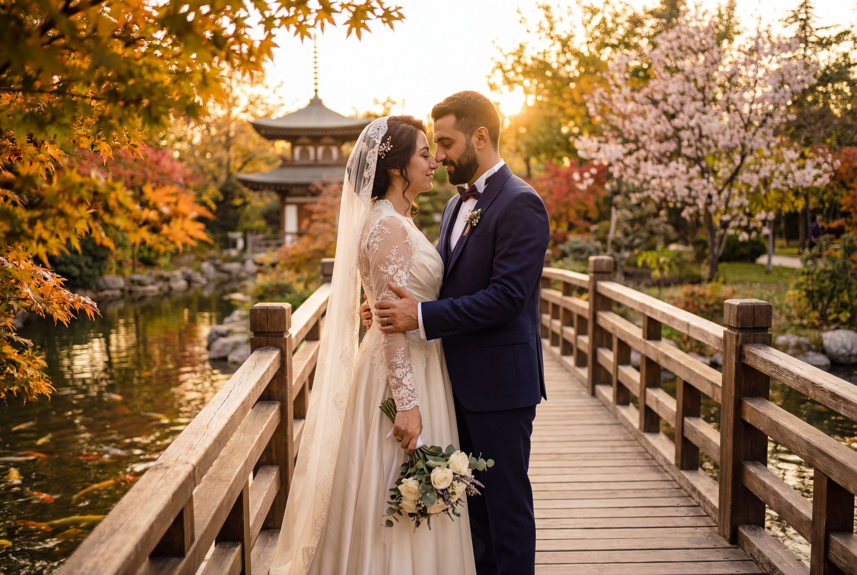 Wedding photography Konya - Japanese Kyoto Park (Japon Parkı)