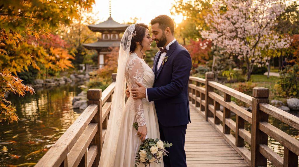 Japanese Garden (Kyoto Park) wedding photography, Konya, Japanese Garden (Kyoto Park) wedding photography, Konya,