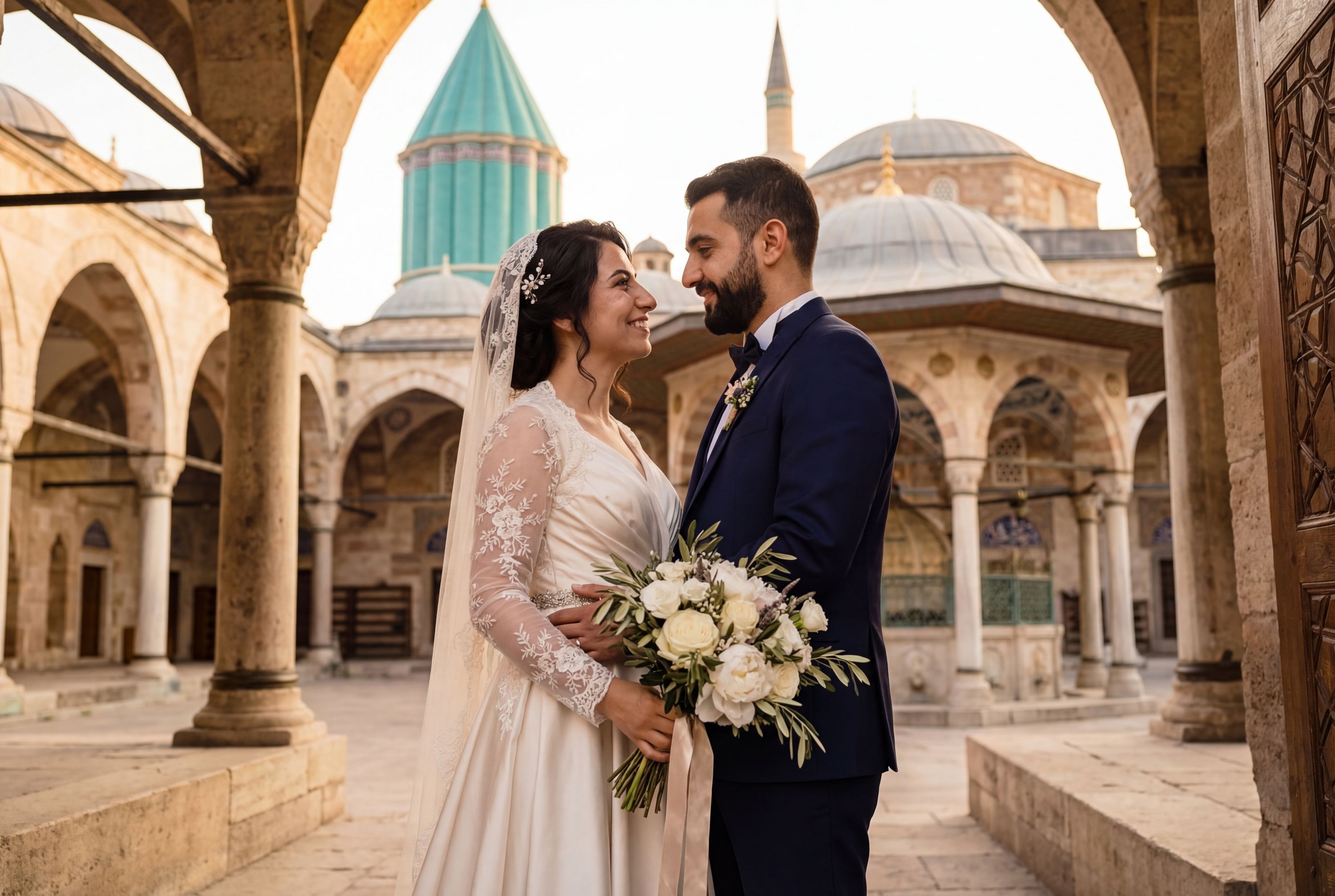 Wedding photography Konya - Mevlana Museum