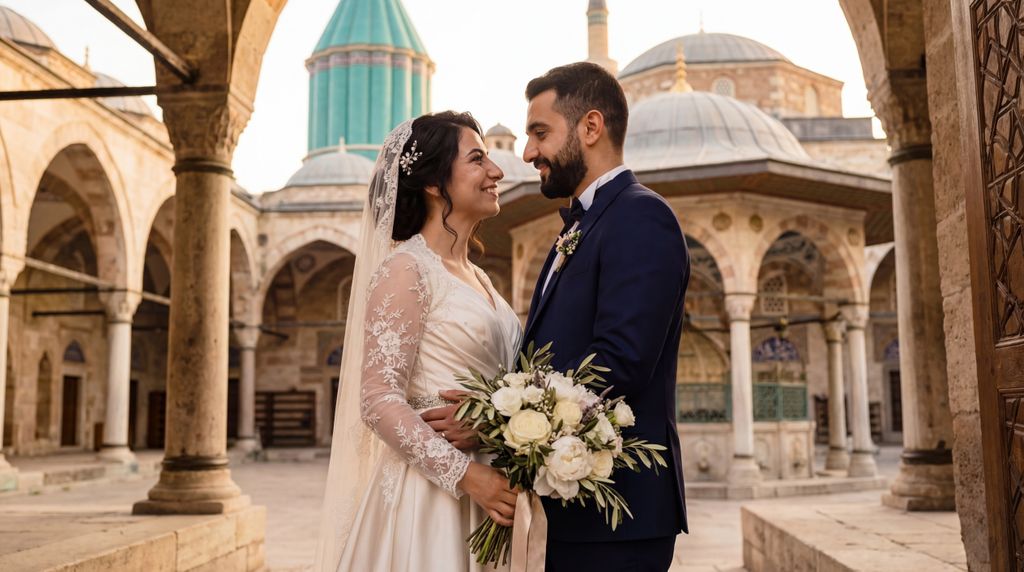 Mevlana Museum (Rumi's Tomb) wedding photography, Konya, Mevlana Museum (Rumi's Tomb) wedding photography, Konya,