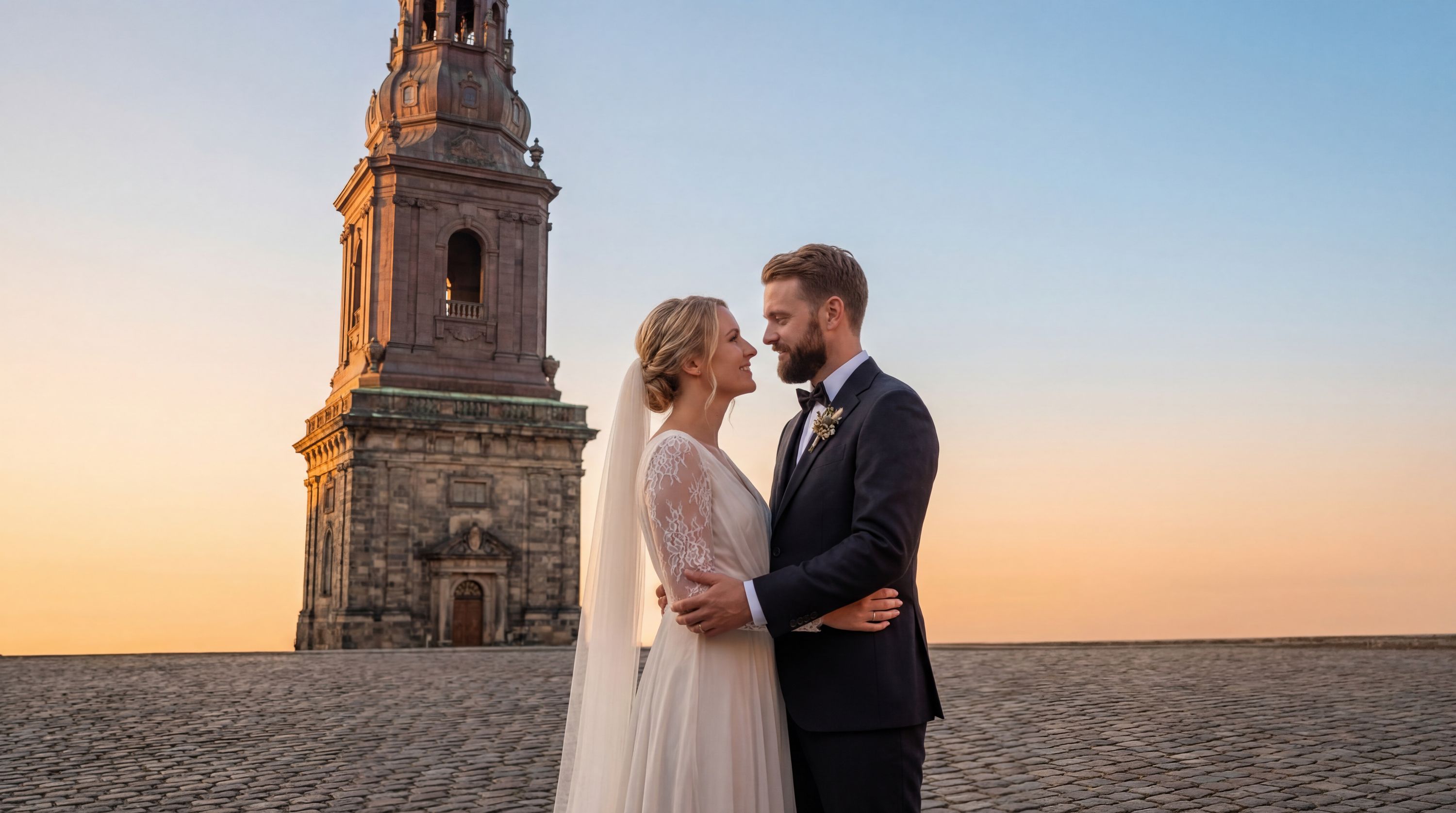 Christiansborg Palace Tower wedding photography Copenhagen 