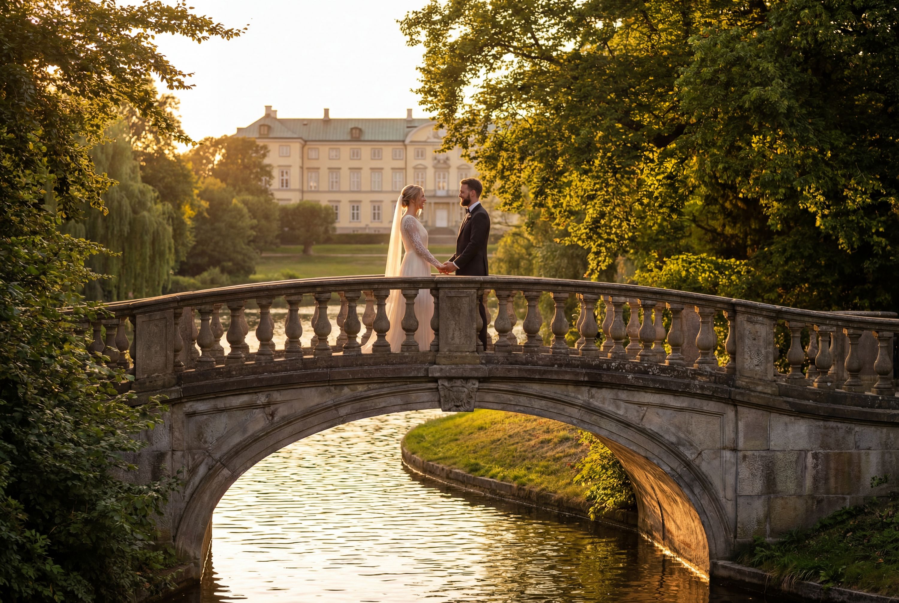 Frederiksberg Gardens wedding photography Copenhagen 