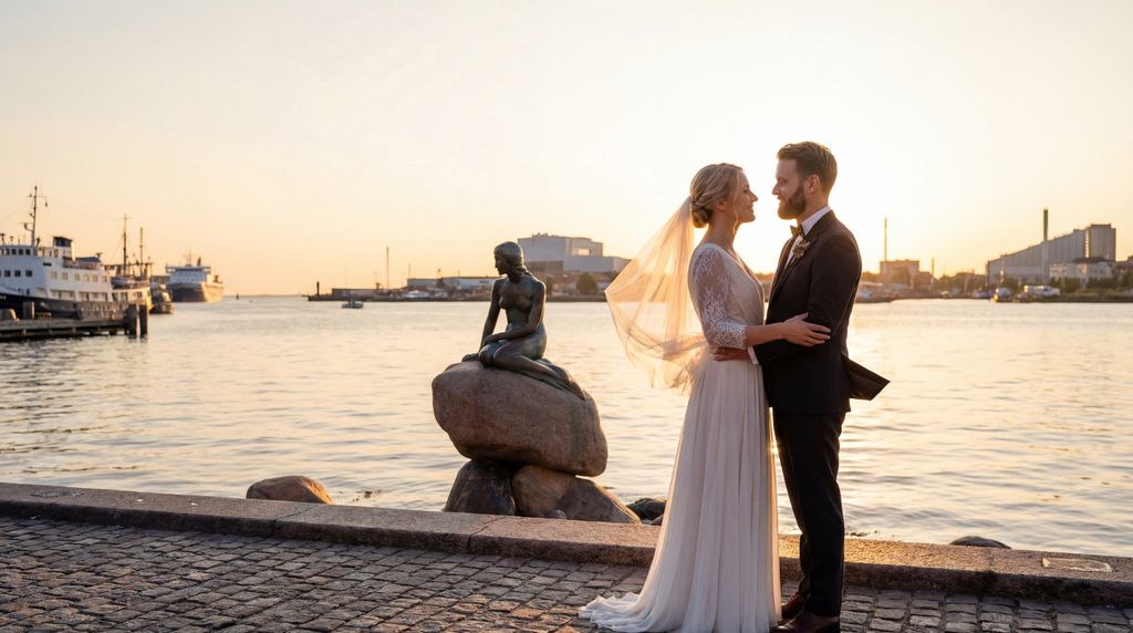 The Little Mermaid wedding photography, Copenhagen, The Little Mermaid wedding photography, Copenhagen,