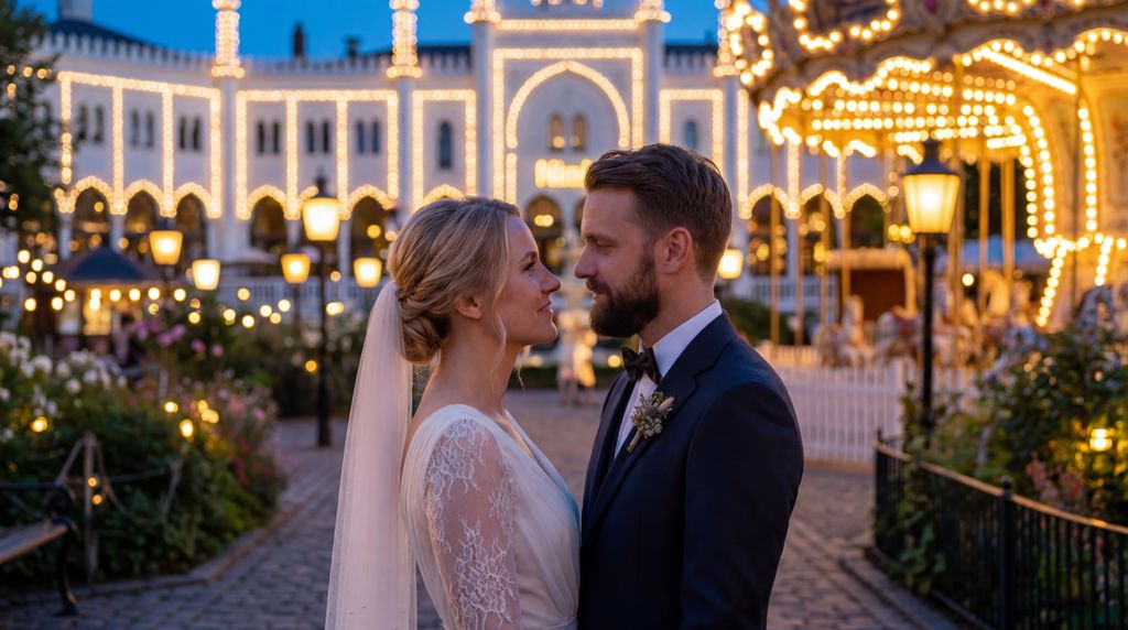 Tivoli Gardens wedding photography, Copenhagen, Tivoli Gardens wedding photography, Copenhagen,