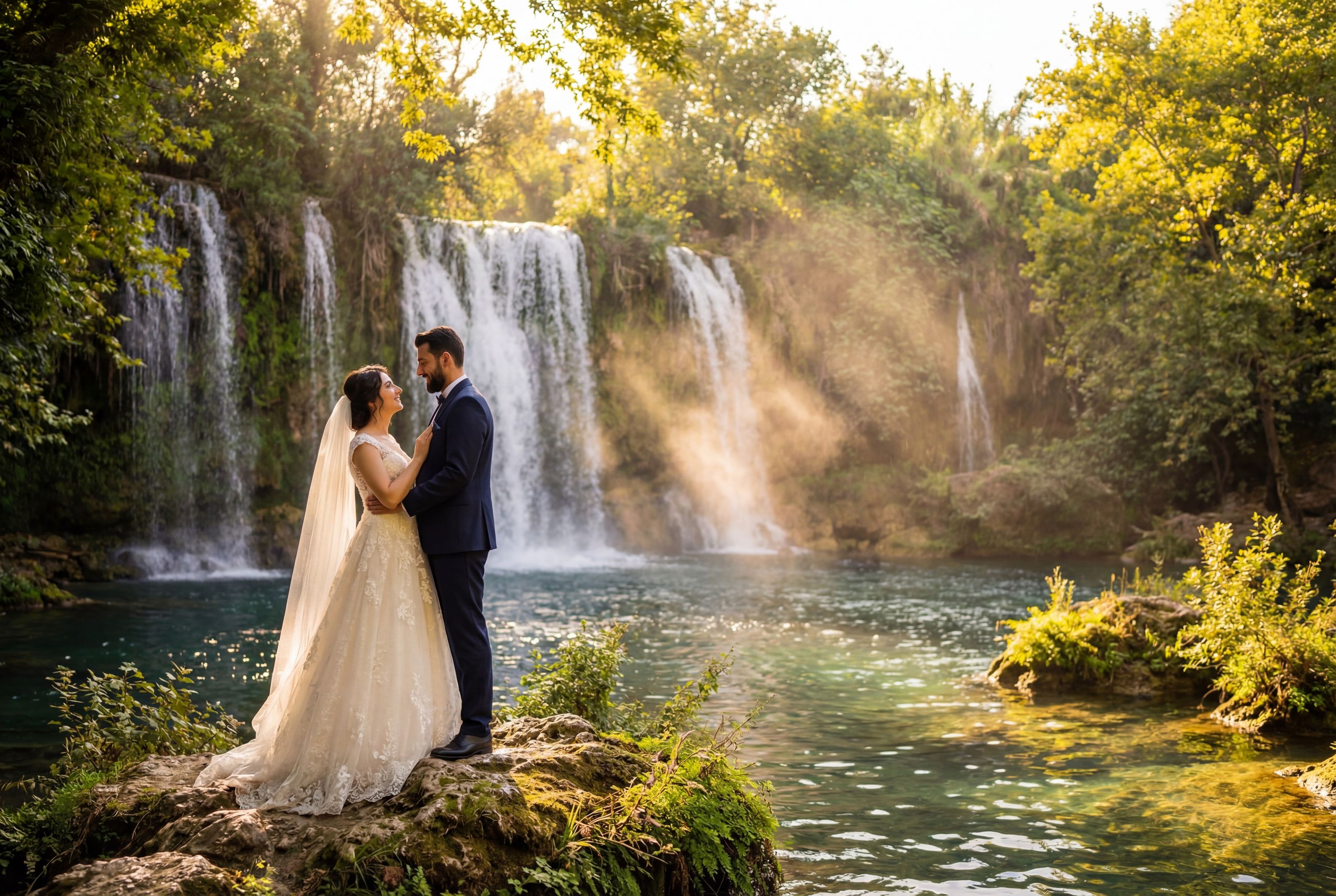 Kursunlu Waterfalls Natural Park wedding photography Antalya 