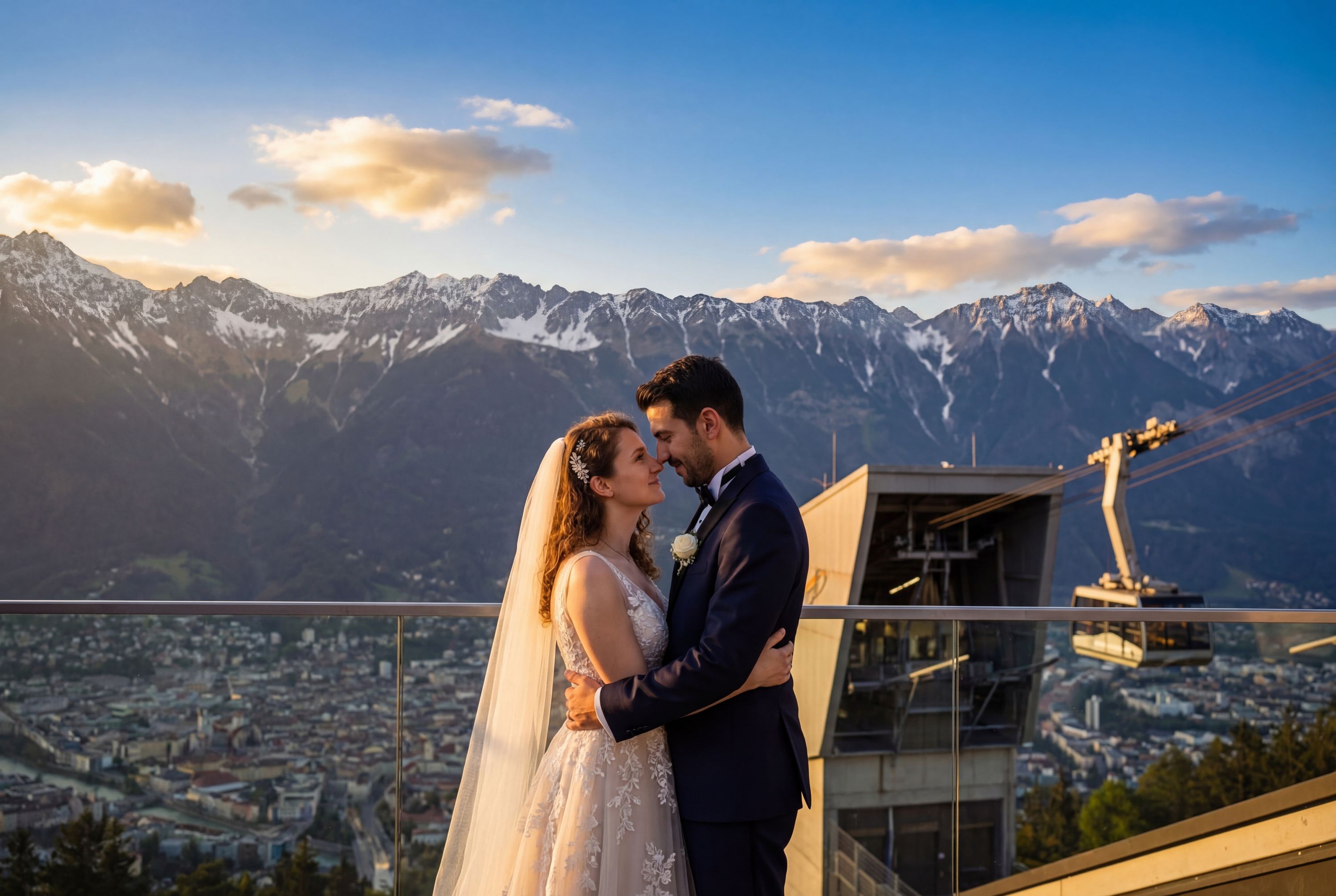 Wedding photography Innsbruck - Nordkette Cable Car / Hafelekar