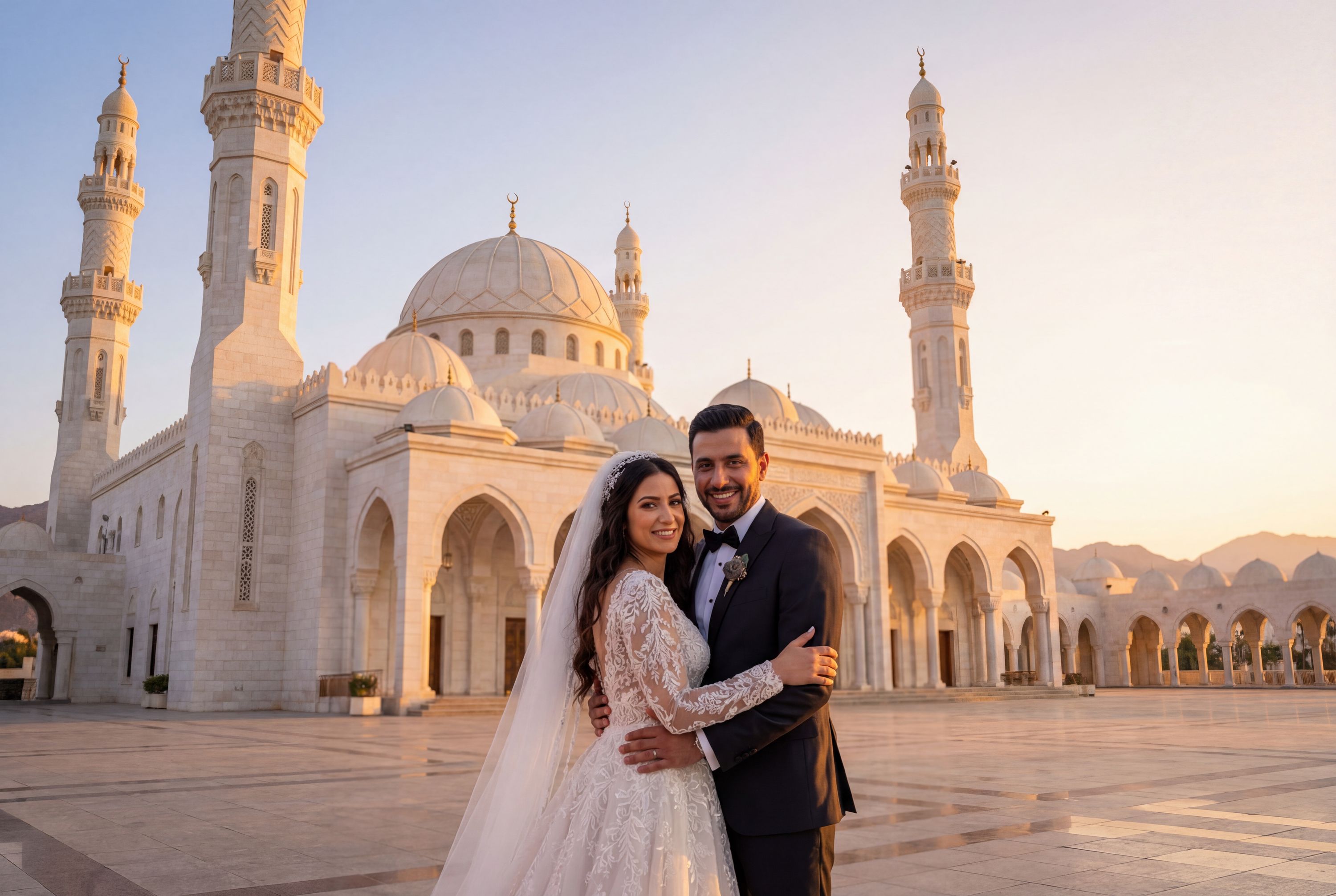 Sharif Hussein Bin Ali Mosque wedding photography Aqaba 