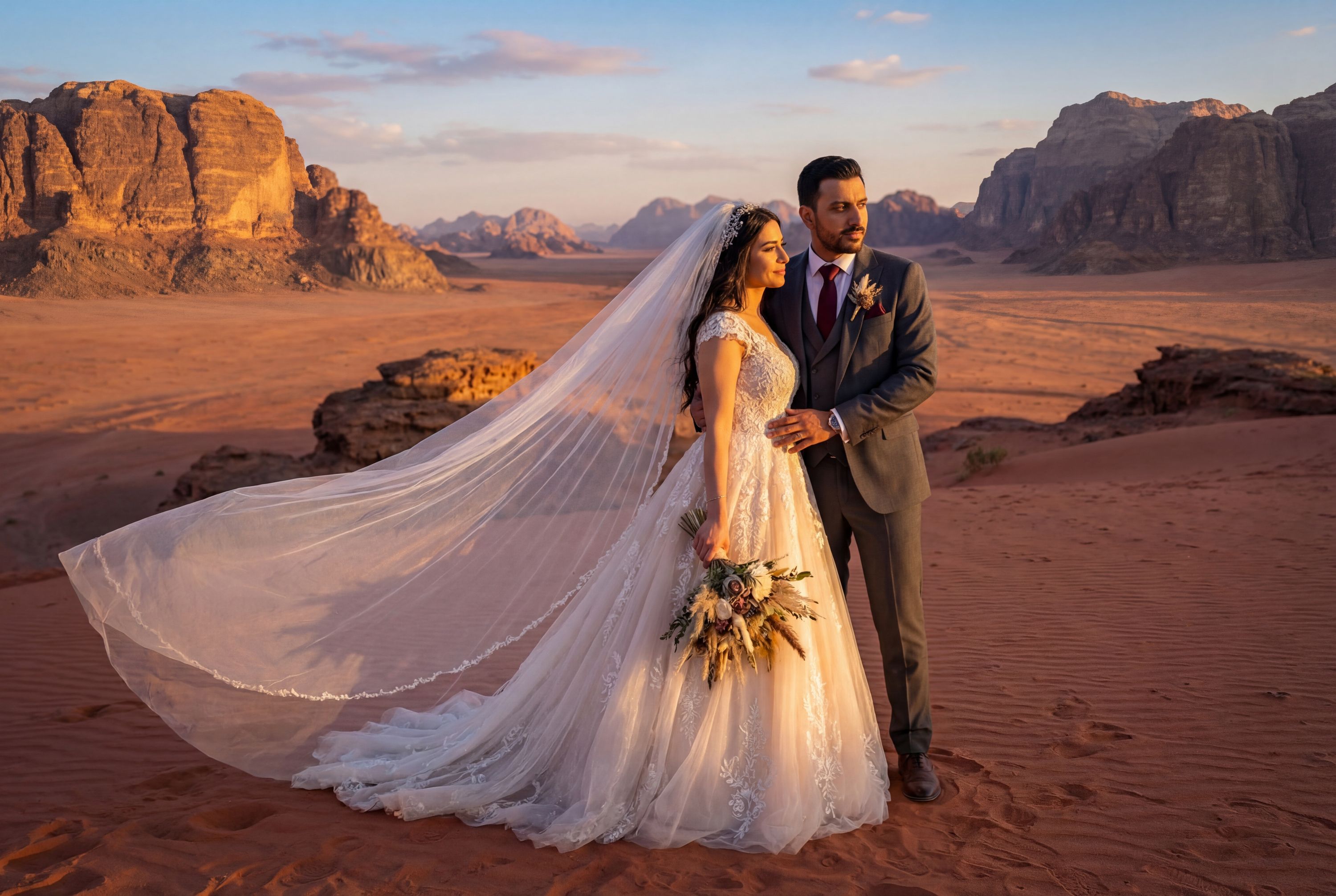 Wadi Rum Desert (Martian Landscape) wedding photography Aqaba 