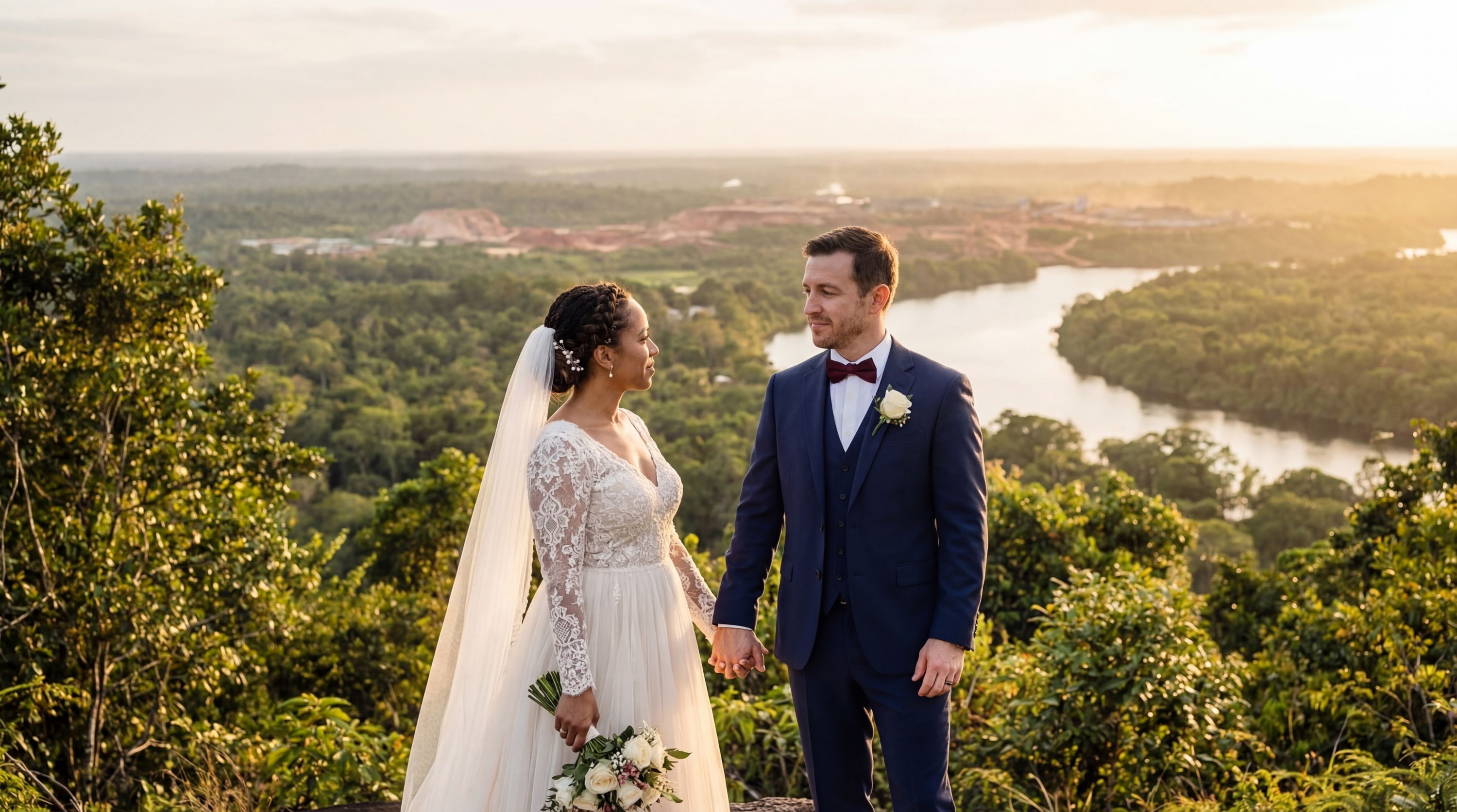 Wedding photography Linden - Viewpoint overlooking Linden