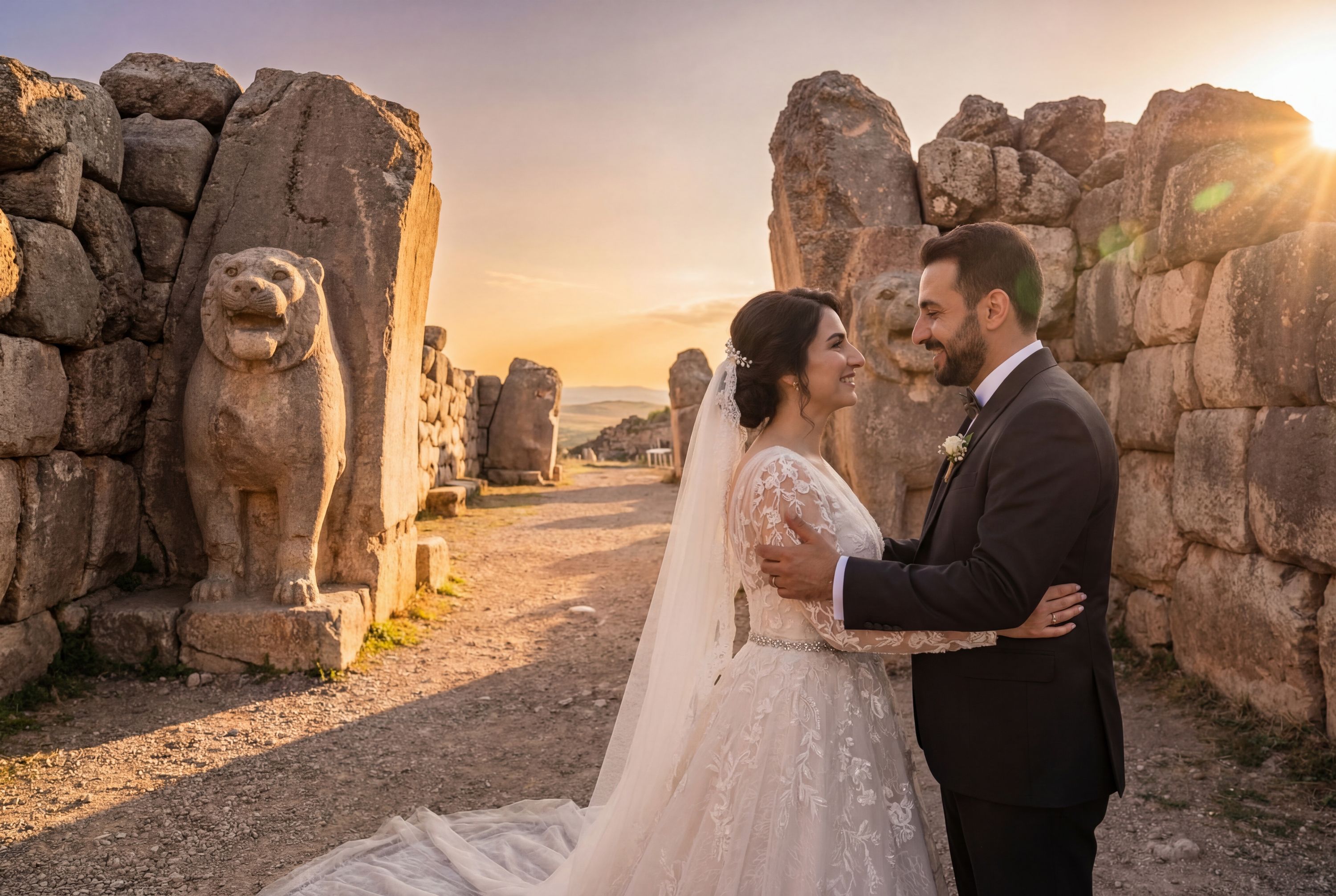 Hattuşa Ancient City wedding photography Çorum 