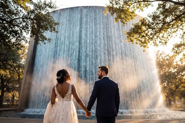 Wedding photography Houston - Gerald D. Hines Waterwall Park